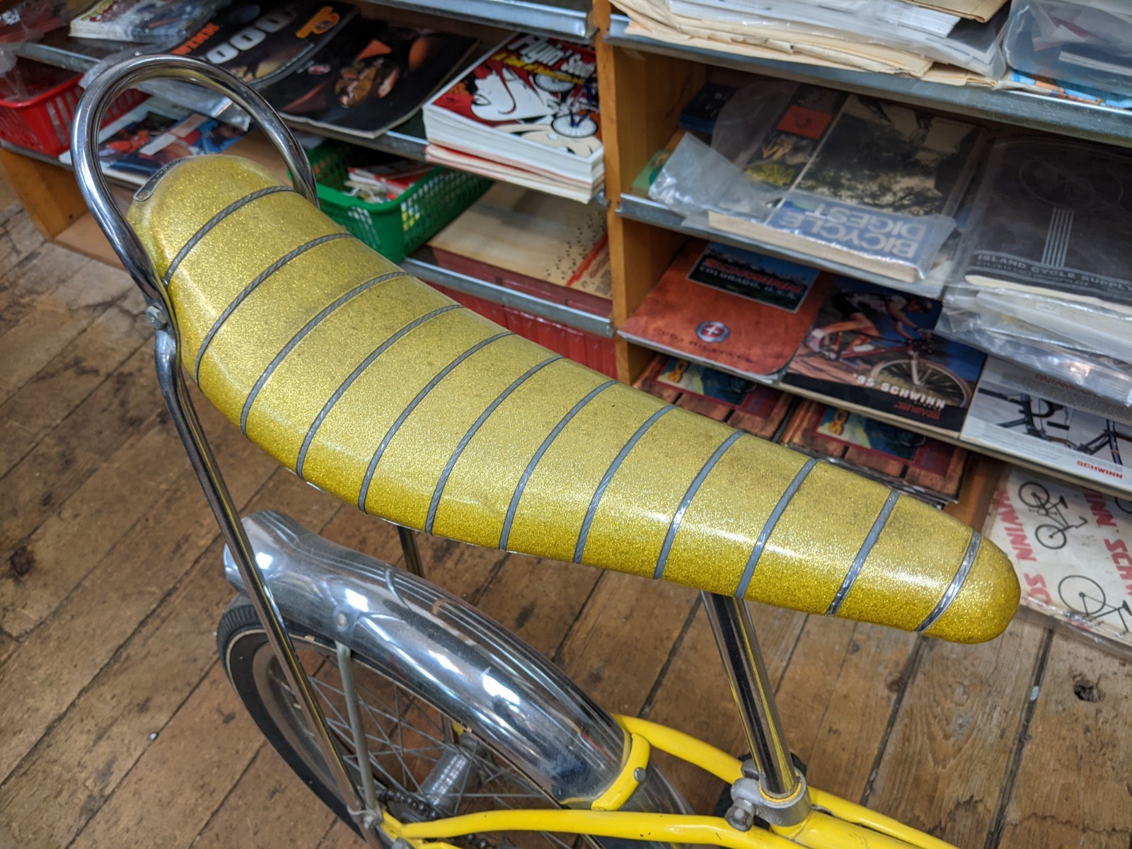 Original HK August 1974 Kool Yellow Schwinn Stingray 20" Single Speed Coaster