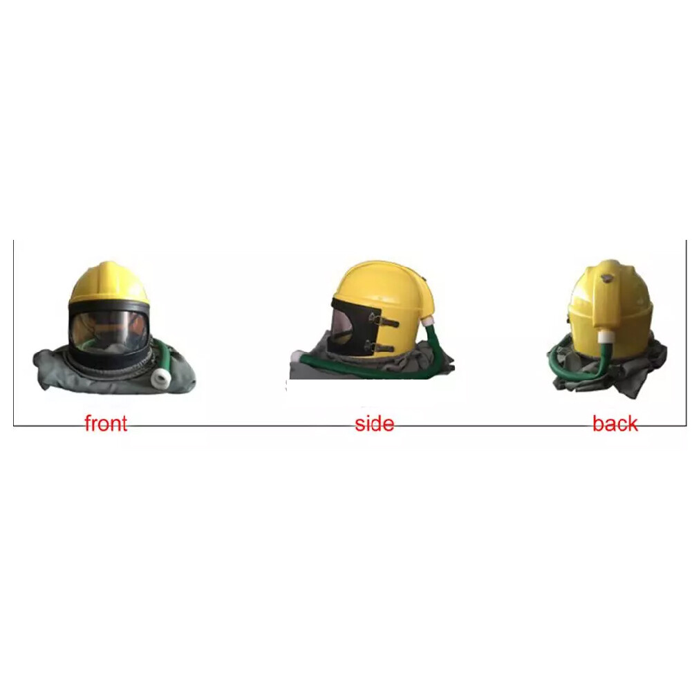 ABS Protect Safety Sandblast hood helmet for sandblasting and PVC Outside Lens