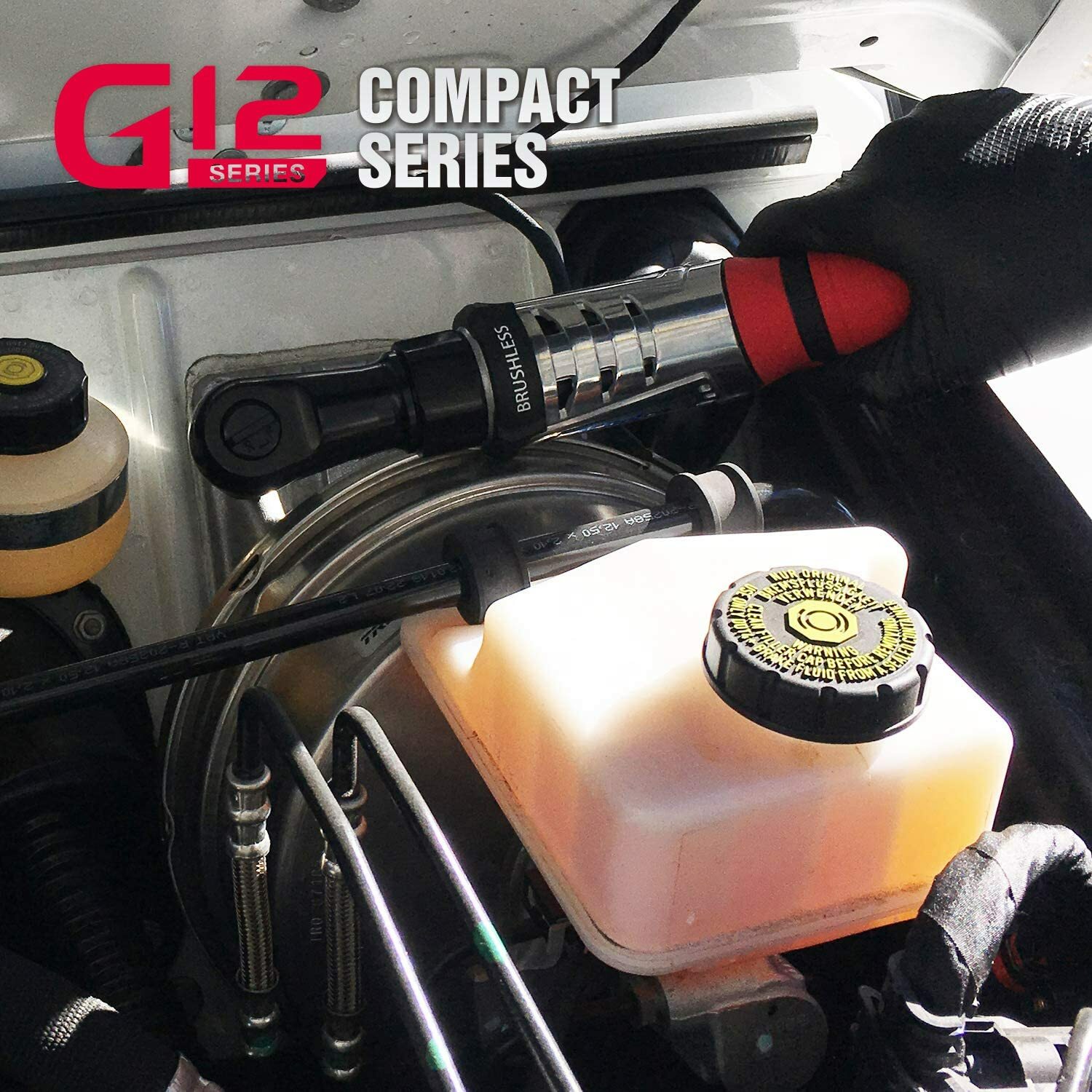 ACDelco Cordless BRUSHLESS 12V Ratchet Wrench (1/2‘’) Tool Kit, 2 Batteries