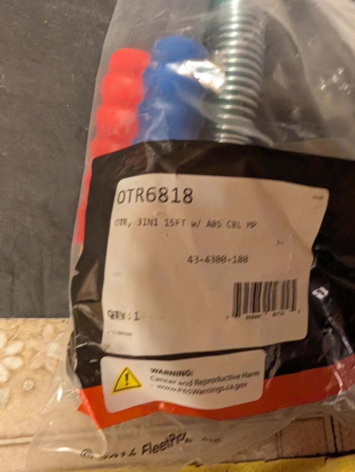 OTR Electric Air Line Set 15' 3-in-1 OTR6818