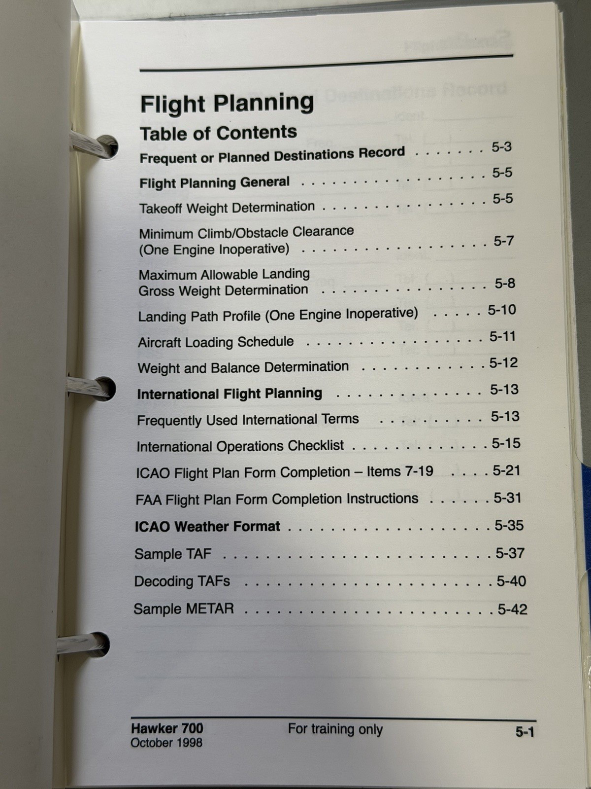SimuFlite Hawker 700 Cockpit Reference Handbook