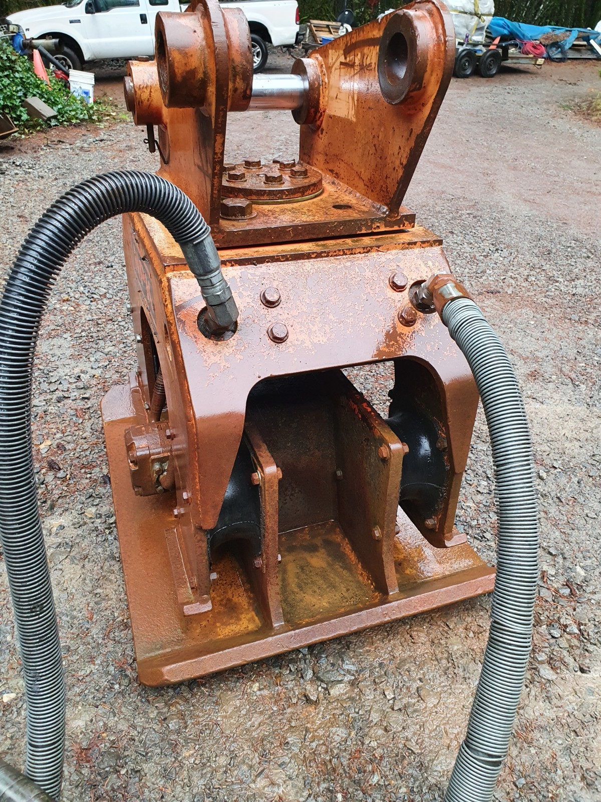 NPK C6B Excavator Hydraulic Plate Compactor- CAT 312 Mount- Ready To Work!