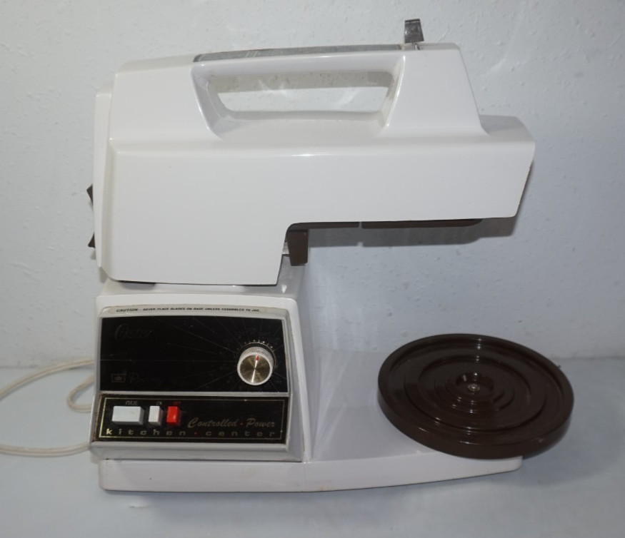 VTG Oster Regency Kitchen Center Mixer Blender Food Processor 12 Speeds White