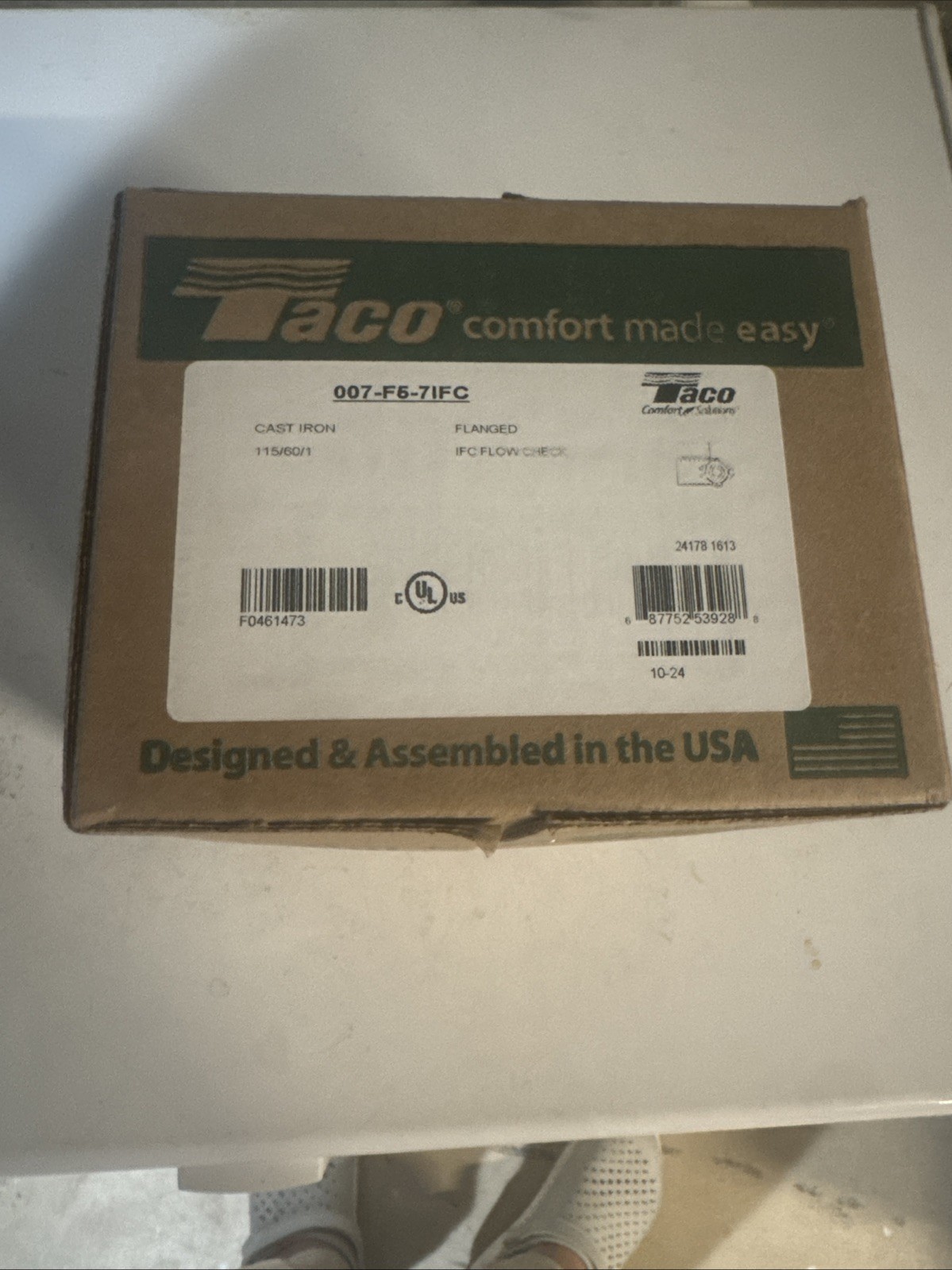 💦 Taco 007-F5 Cast Iron Circulator, 1/25 HP NEW FREE SHIPPING! 💦