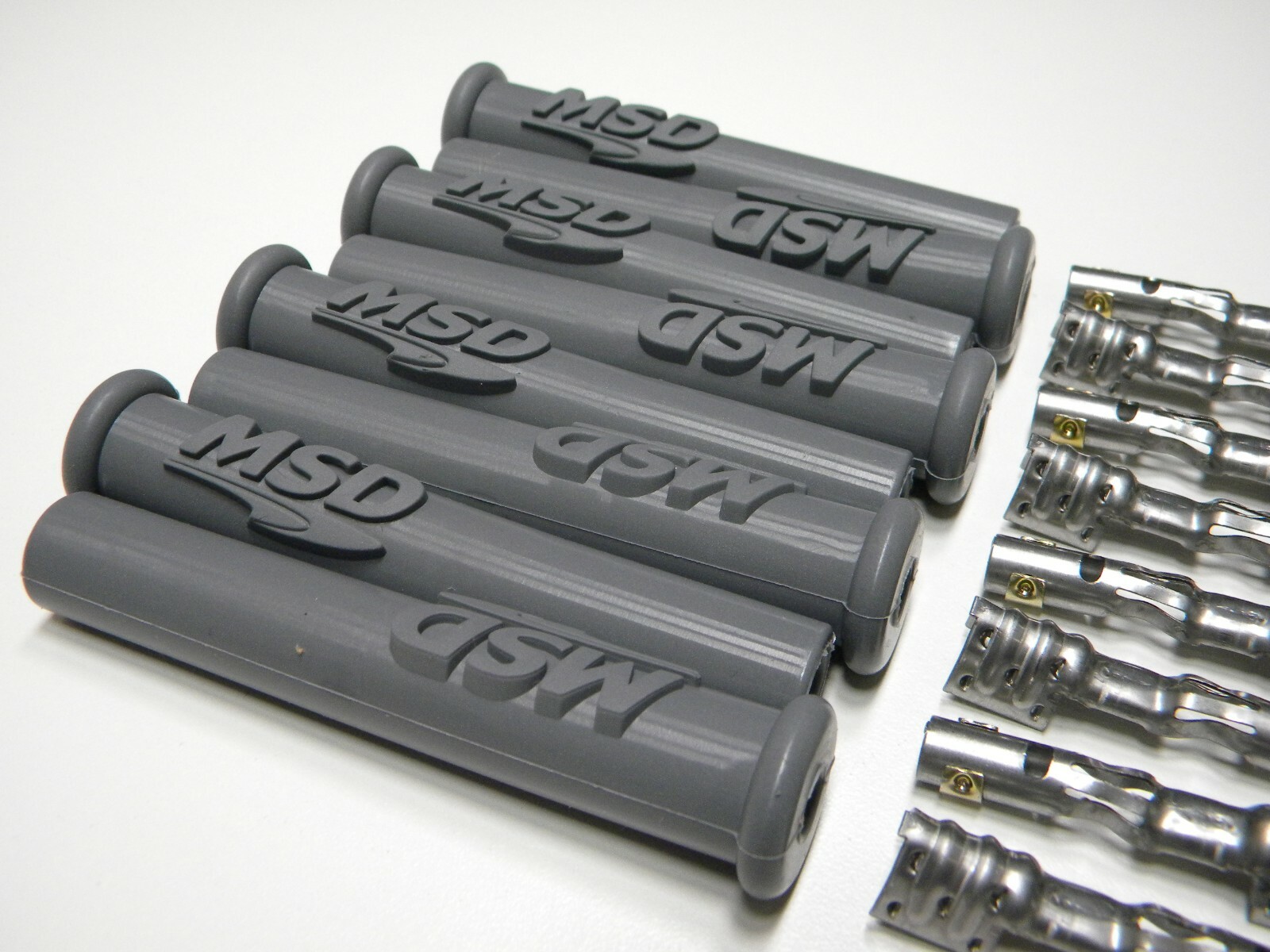 MSD 3301 Spark Plug Wire Plug Boots & Terminals Straight 180 Multi Angle 8 Pack