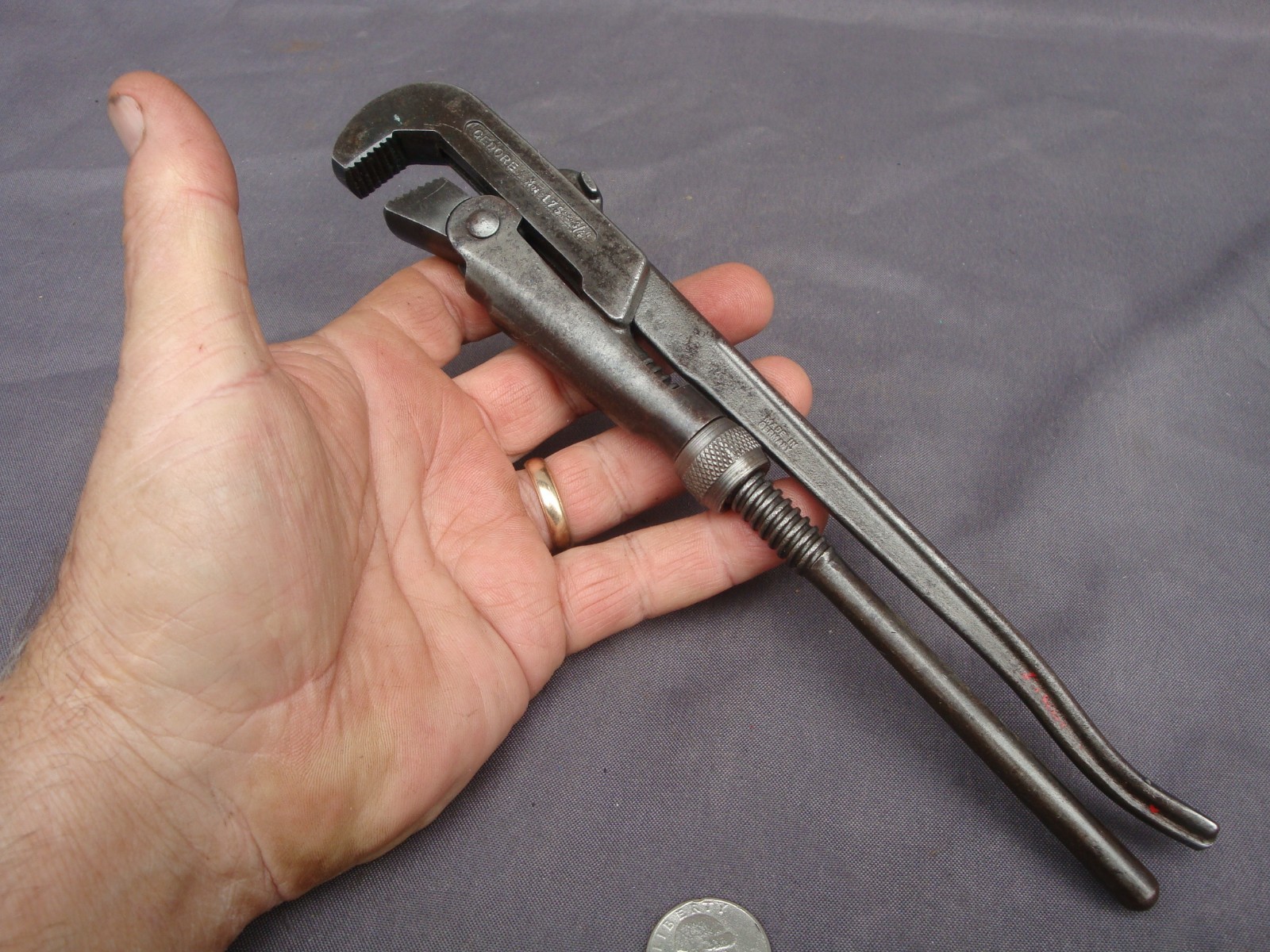 Vintage Gedore Germany No.175  Swedish Pipe Spanner Wrench