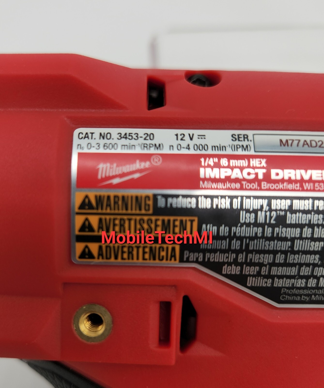 Milwaukee M12 FUEL 1/4" Impact Driver 3453-20+ 4.0Ah Battery Charger Kit GEN 3