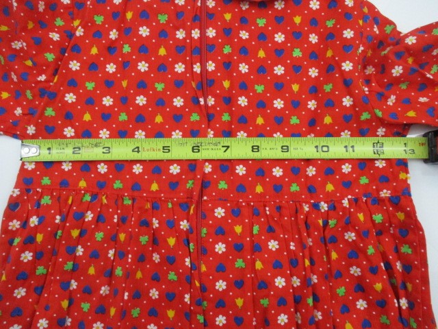 Pilgrim Pioneer Costume Girl Colonial Prairie Dress Apron Bonnet Floral Plaid