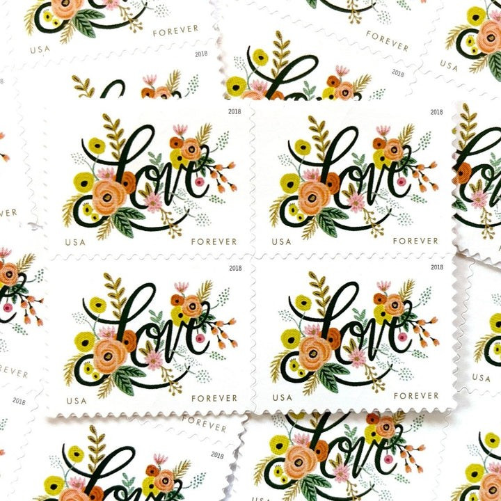 60 FOREVER Stamps "LOVE FLOURISHES"  3 Sheets Panes Wedding 🩷 Invitations