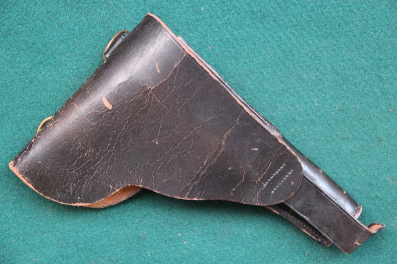 Vintage Astra 400 Leather Pistol Holster & Cleaning Rod Free Shipping