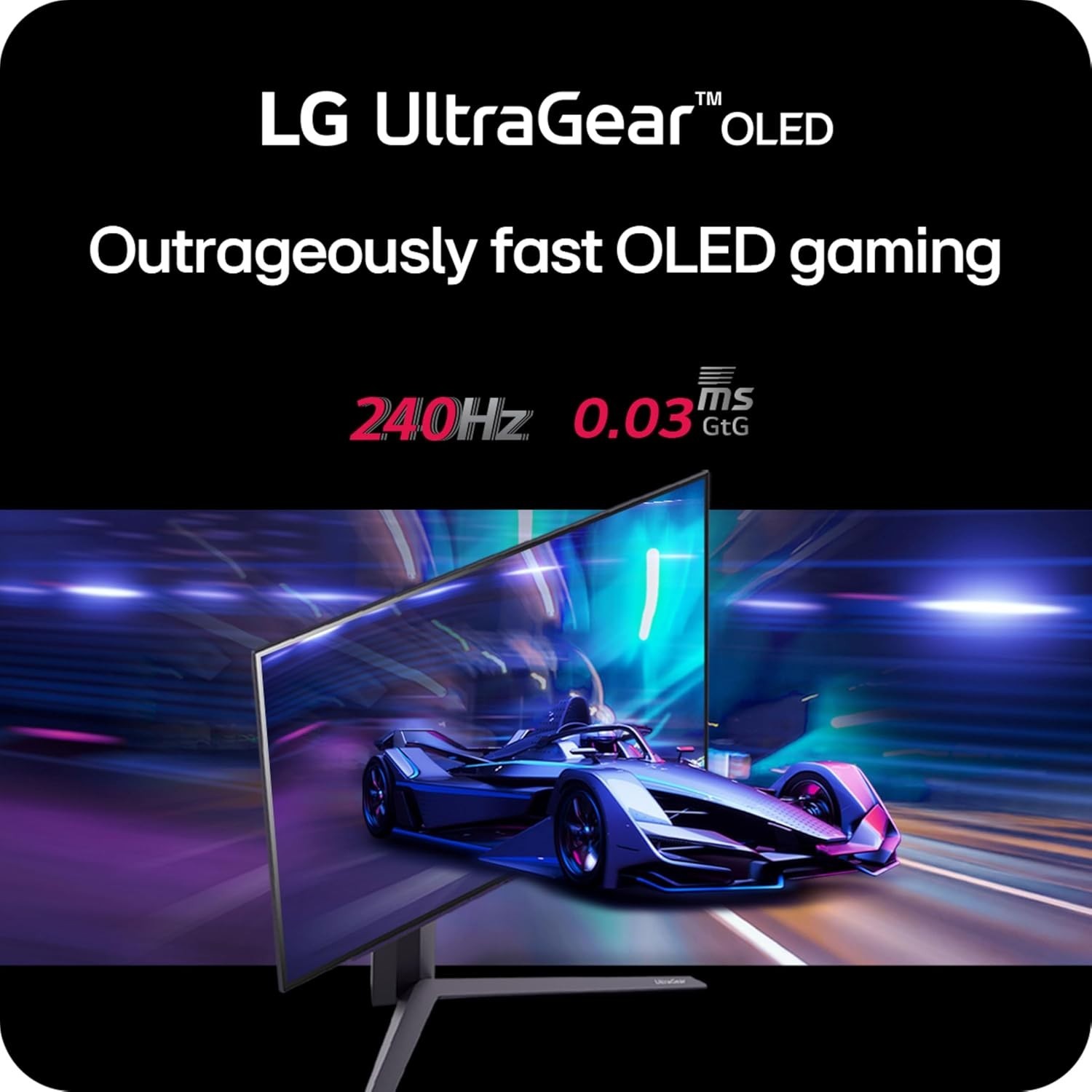 LG ‎27GS93QE-B 27-inch Ultragear OLED Gaming Monitor QHD 1440p 240Hz 0.03ms