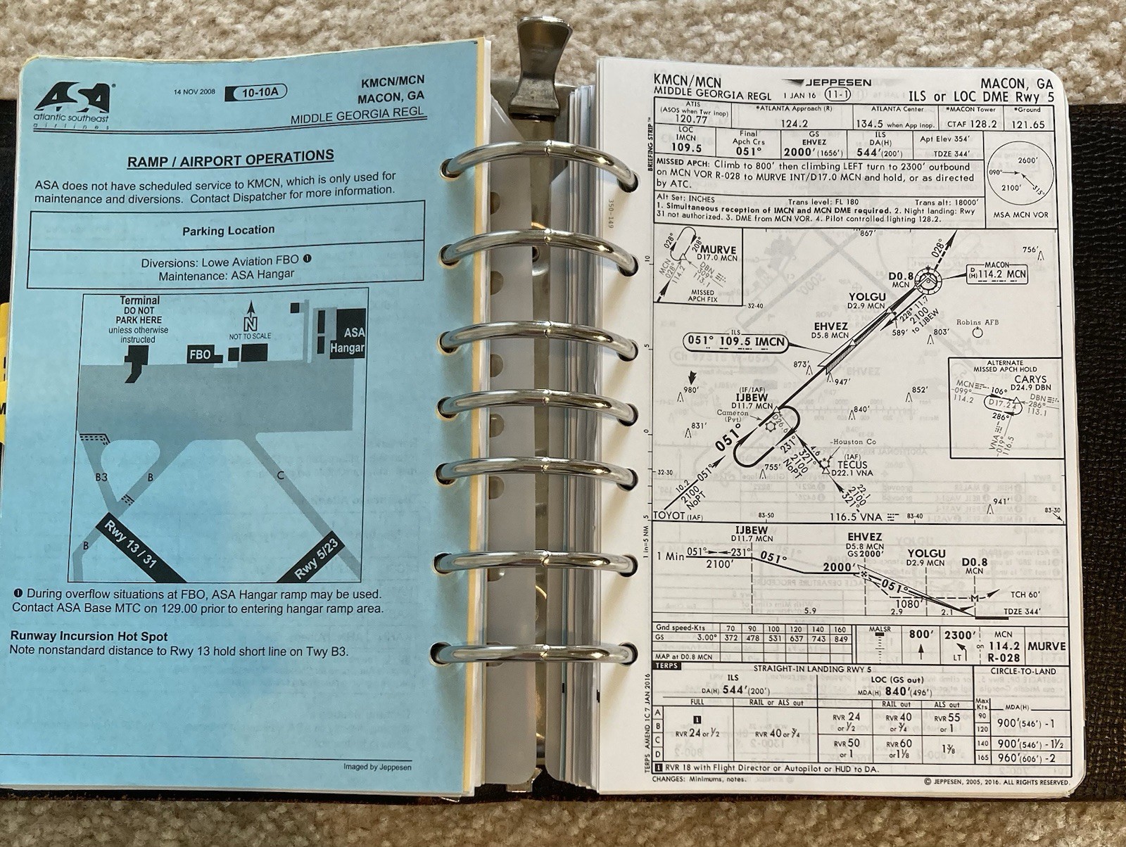 Jeppesen Aviation Vintage UNITED STATES Airway Manual Services 3 Pilot Binders
