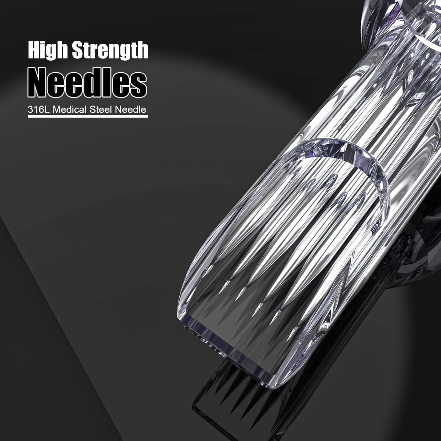 Wormhole Tattoo Cartridge Needles, 20Pcs Mixed Sizes 3RL 5RL 5RM 7RM Disposable