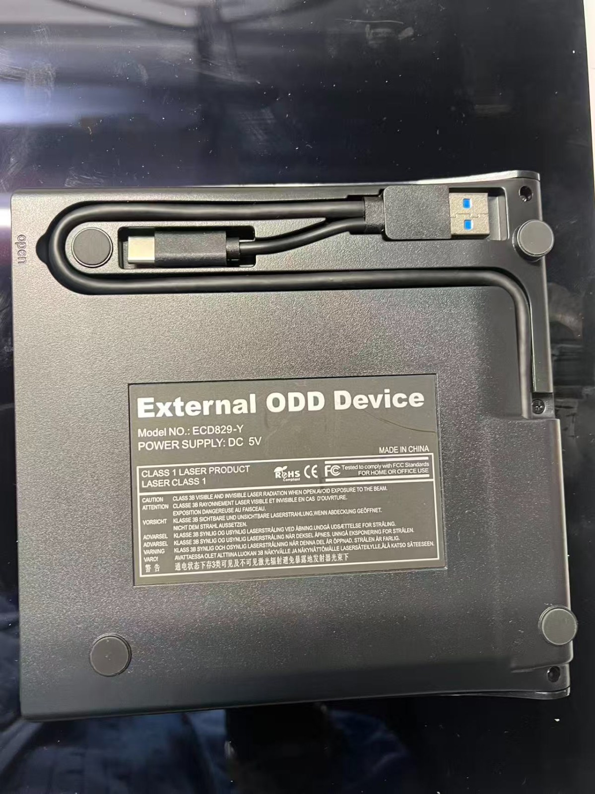 Roofull External DVD Drive USB 3.0 Type-C CD ROM Burner Writer for Laptop PC