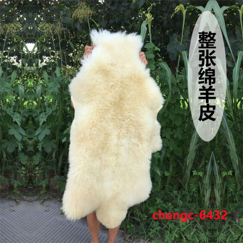 IN US 100% Genuine Sheepskin Fluffy Fur Rug 60*120CM Windward Natural Soft Mat