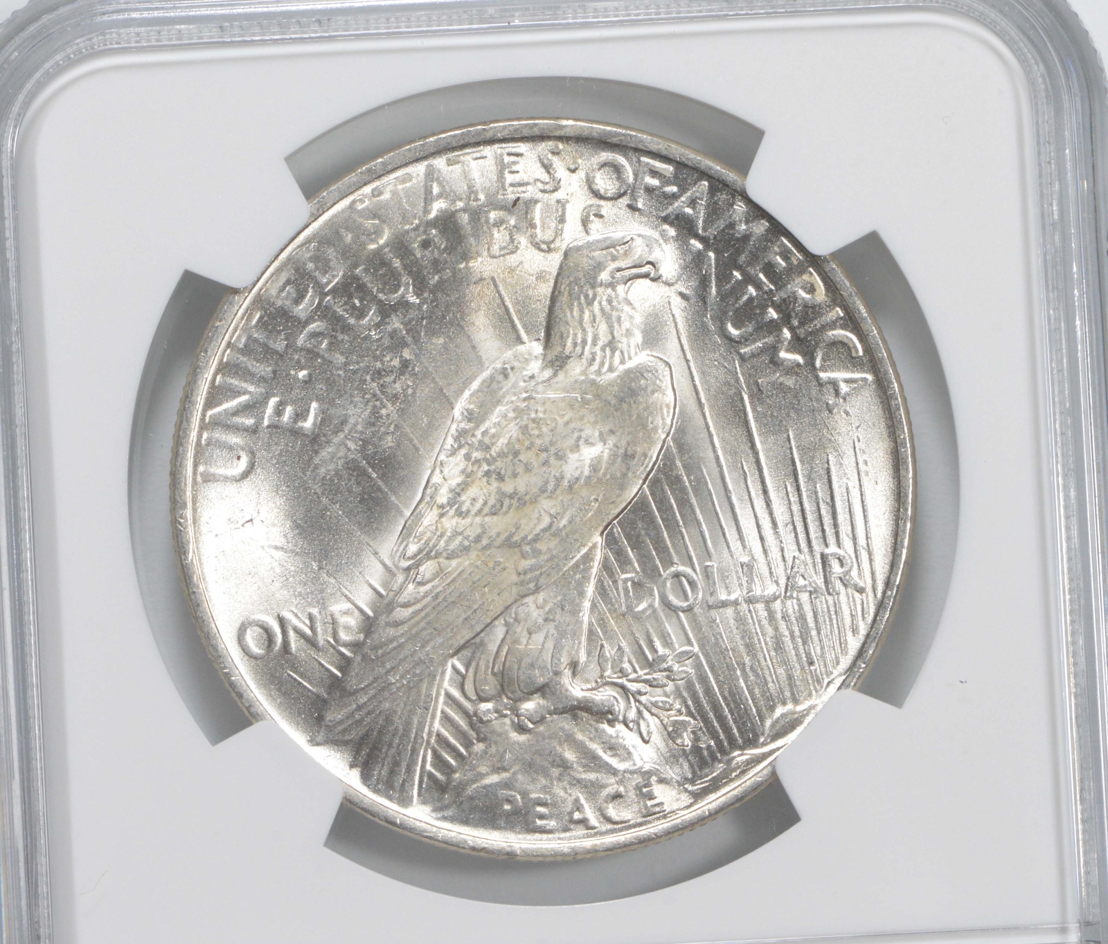 BU 1922 Peace Silver Dollar 100th Anniv 2021 Special Label MS Unc NGC
