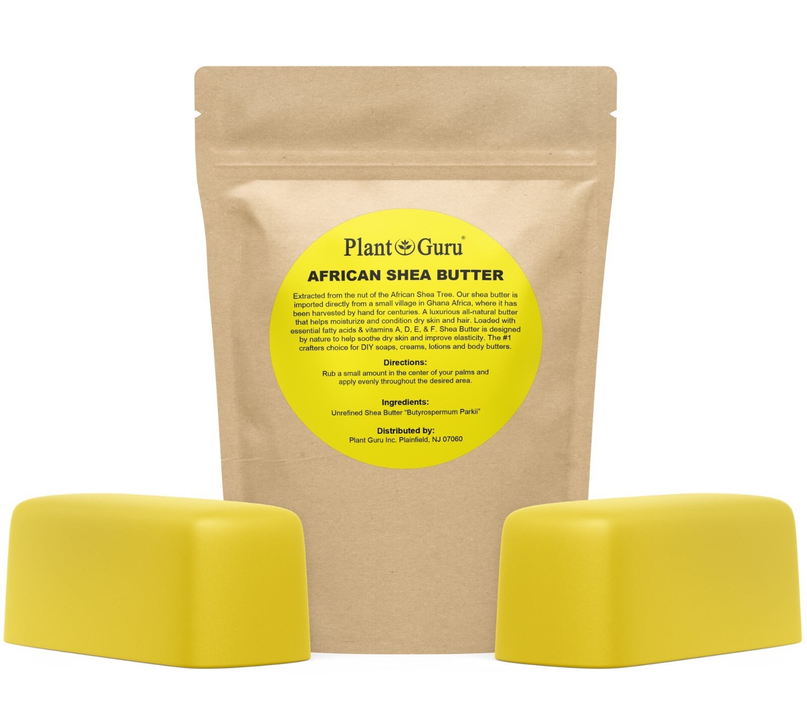 Raw African Shea Butter YELLOW 100% Pure Natural Unrefined Organic Bulk