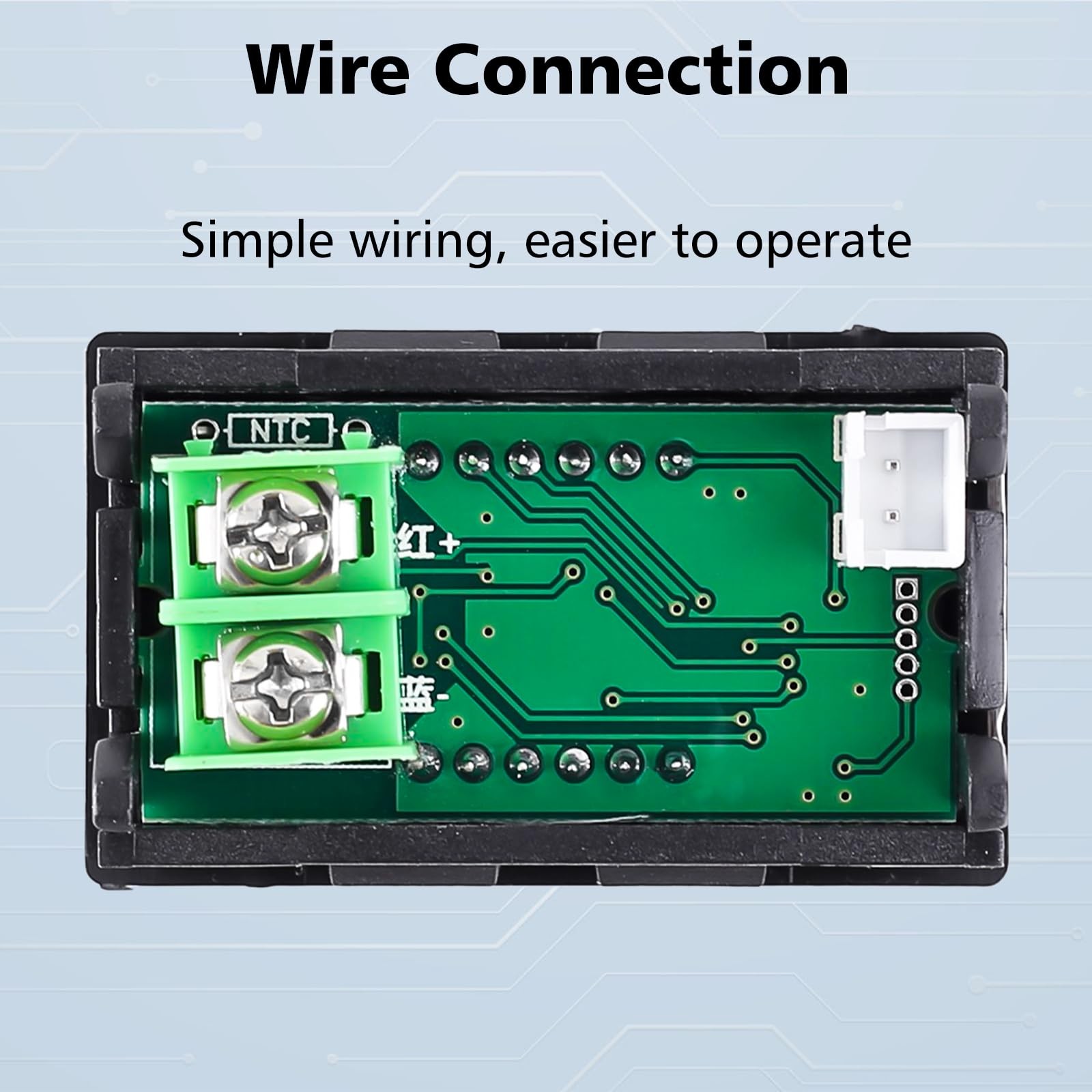 12V Red Fahrenheit Digital Temperature Meter -76F~999F LED Display with Indus