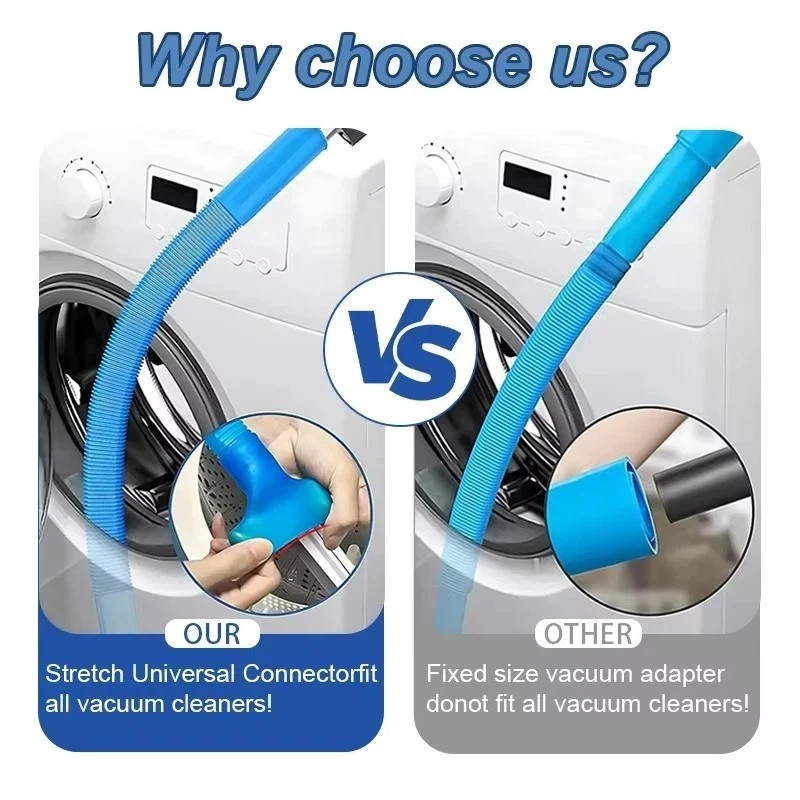 Dryer Vent Cleaner Kit Vacuum Hose Attachment Brush Lint Remover Power Washer US