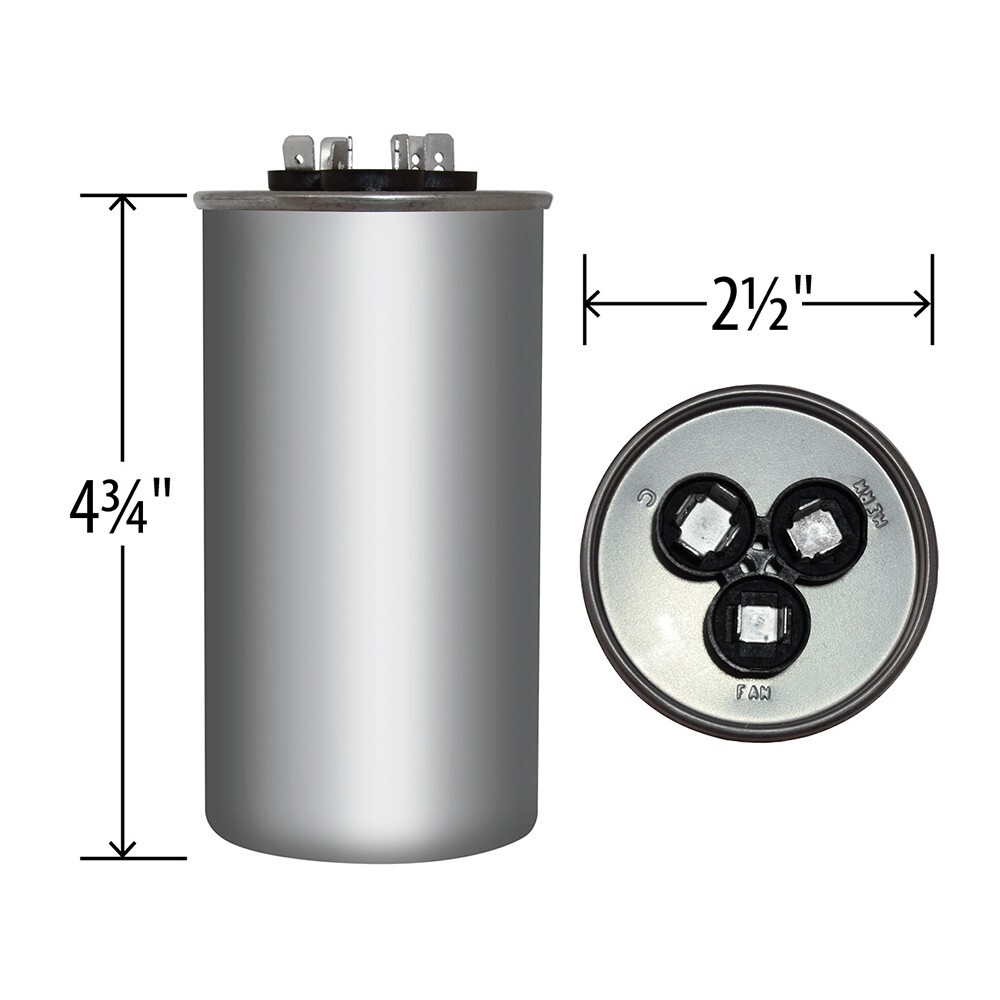 14117 - Mars OEM Replacement Run Capacitor 440/370 VAC 80/10 MFD Round