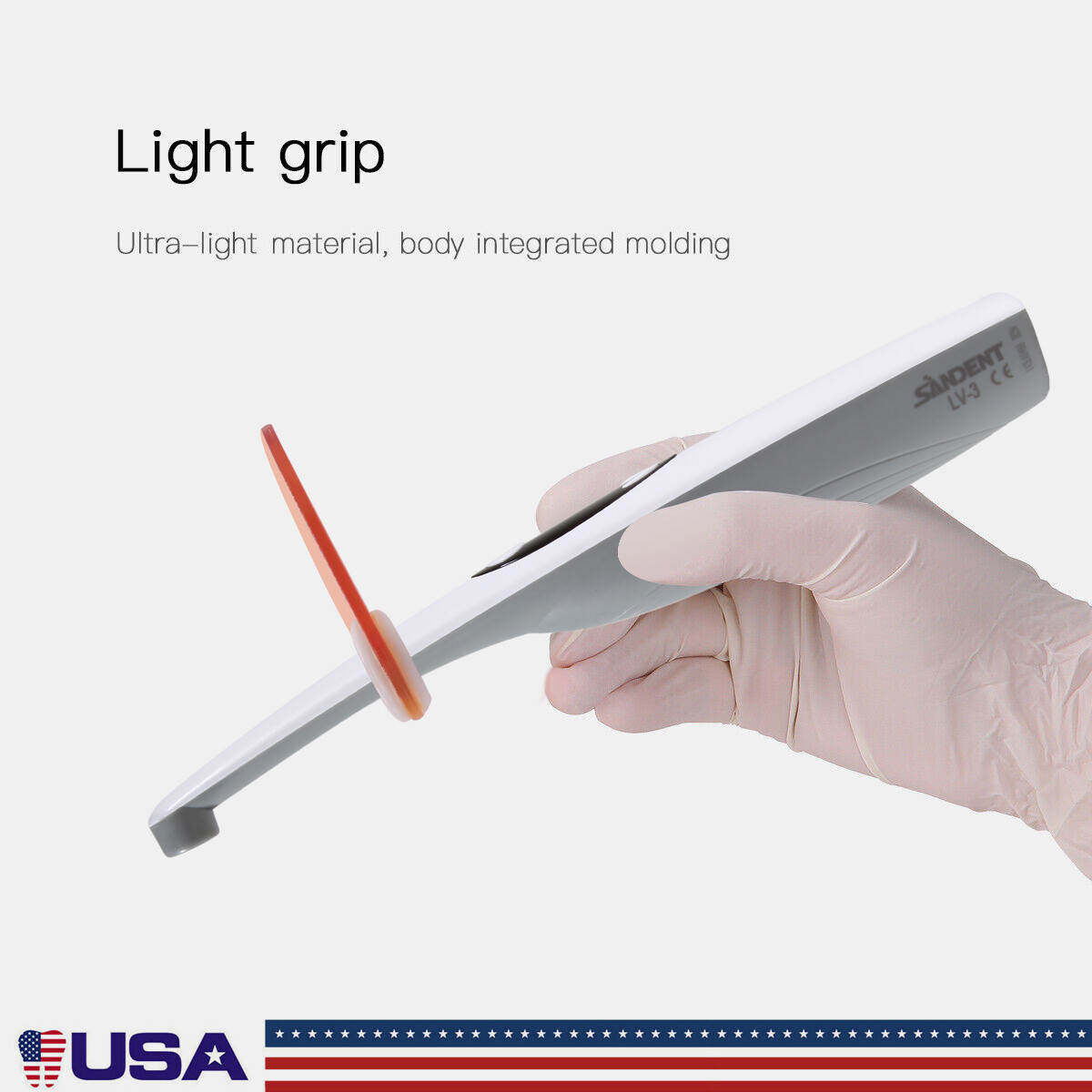 Dental Wireless Cordless LED Curing Light Composite Resin Cure Lamp LED-B USA-OR