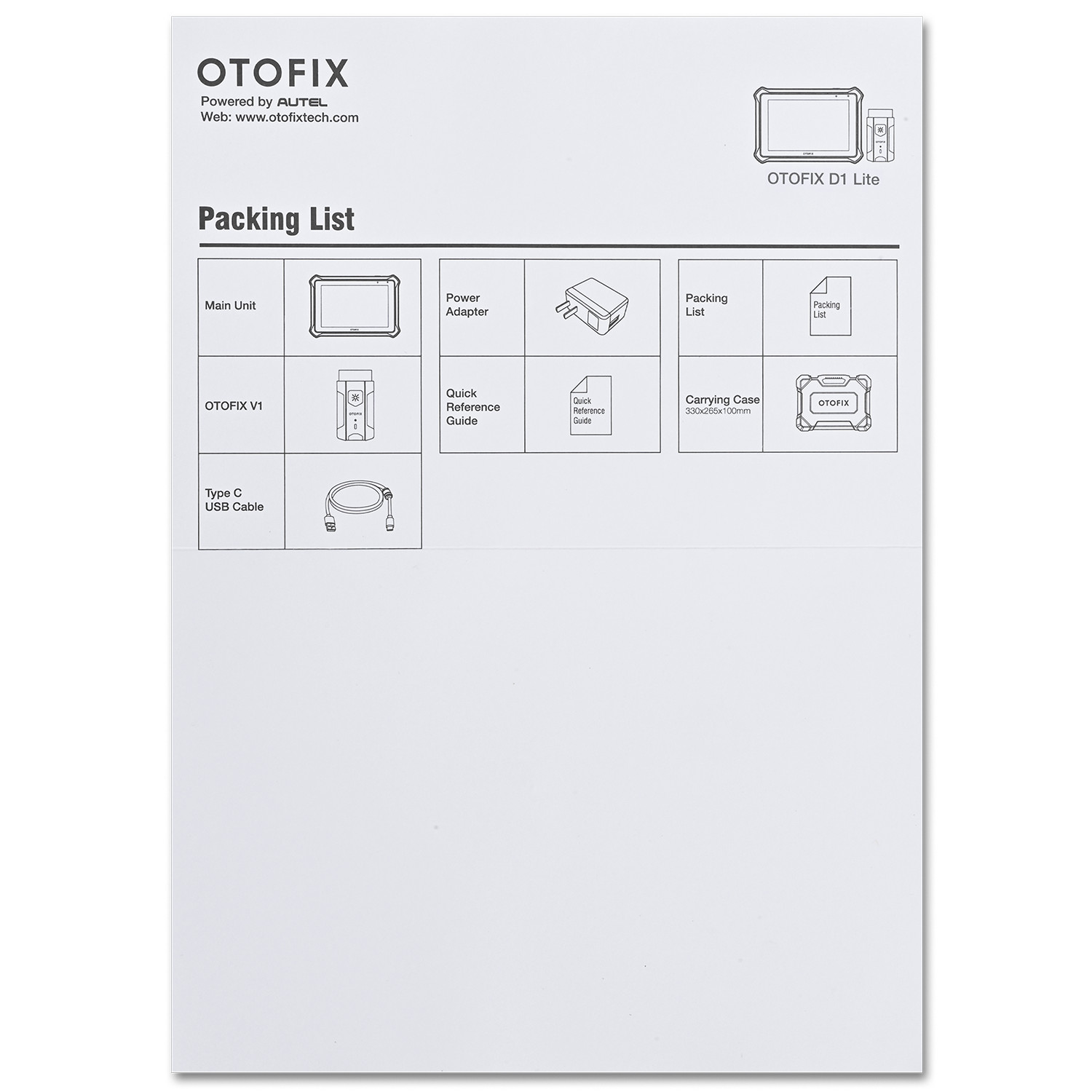 2026 OTOFIX D1 Lite Car Bidirectional Scanner Auto Full System Diagnostic Tool