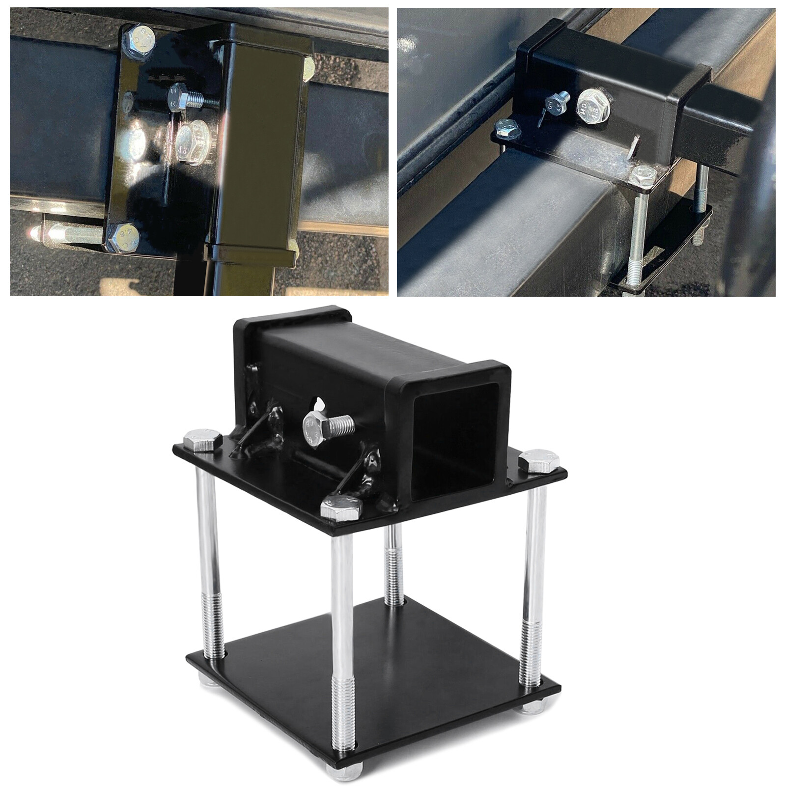 RV Bumper Receiver Adapter 2'' Hitch Mount Bike Rack Cargo Carrier Brand New