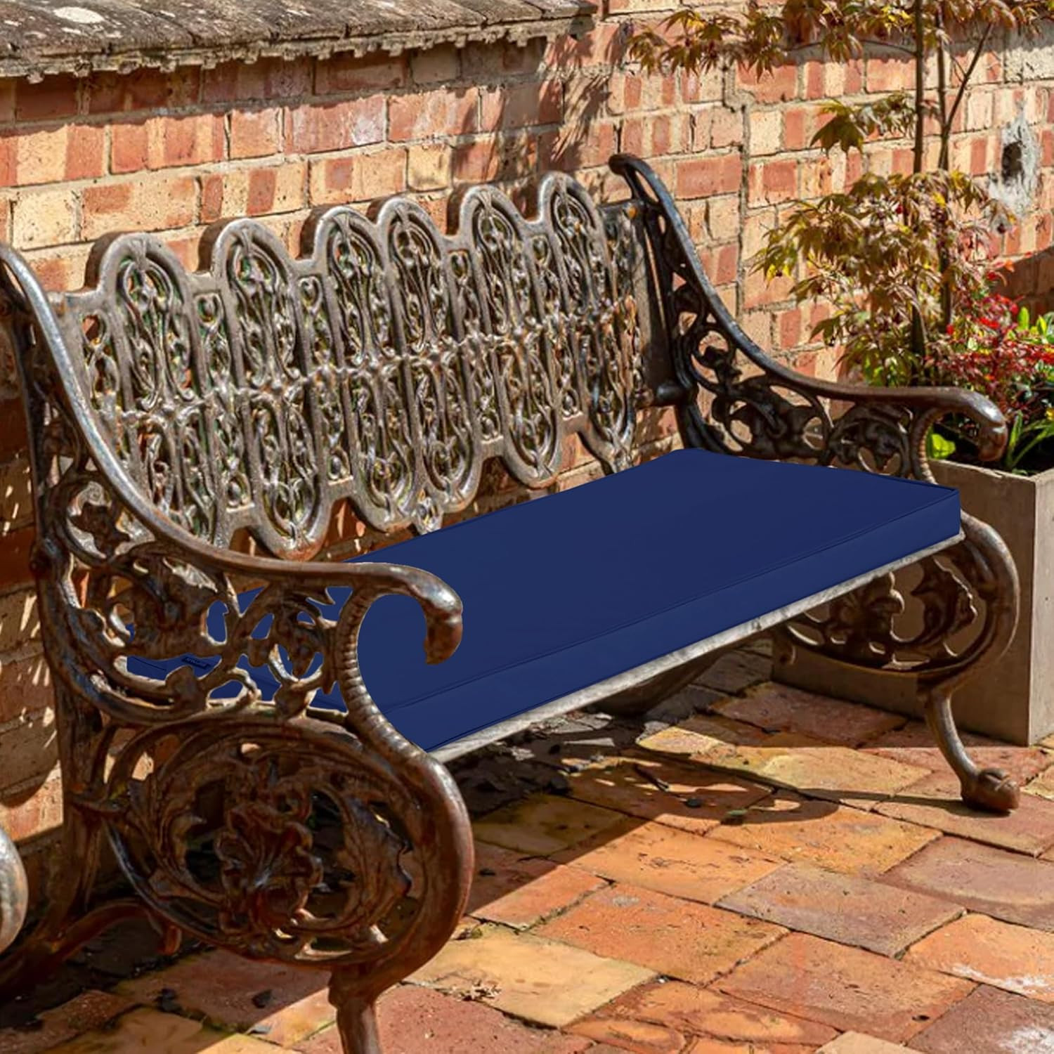 Outdoor Bench Cushions 48 X 18 Inch Thick Waterproof Porch Swing Cushions with T