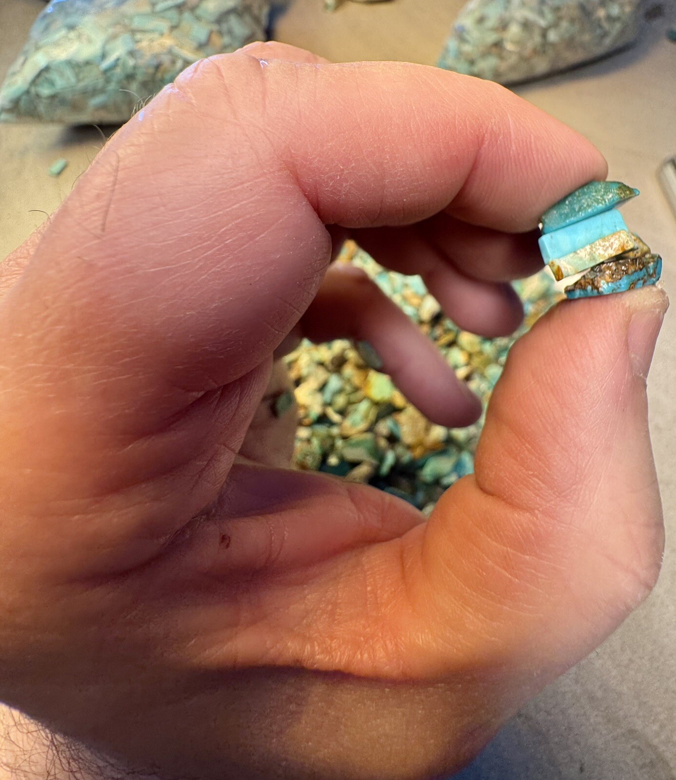 1 LB of Turquoise! Bell Trading Post Small Corinthian Slabs!🔥Chiplets!