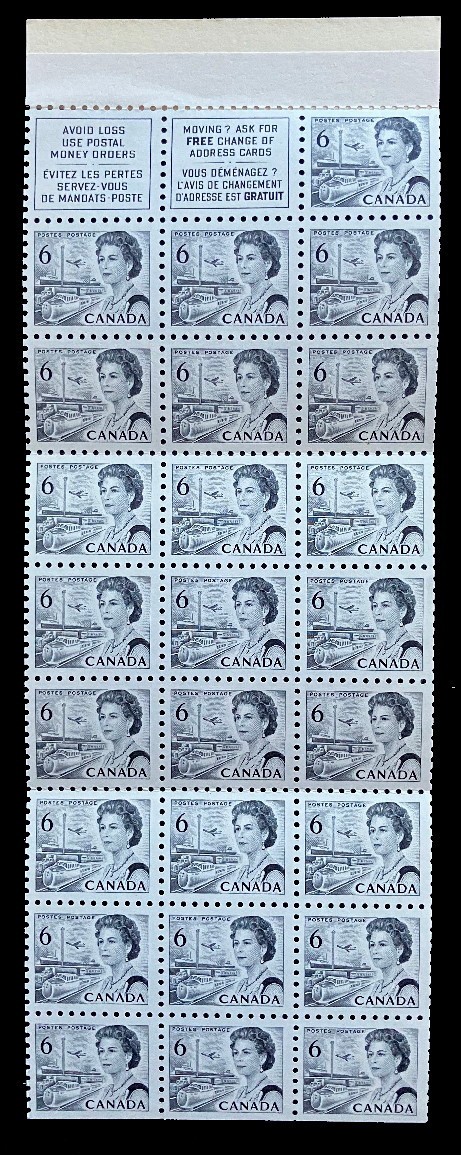 CENTENNIAL 1967 BOOKLET #61 Major PANE CUTTER VARIETY RIGHT Elusive LF/fl $75.00