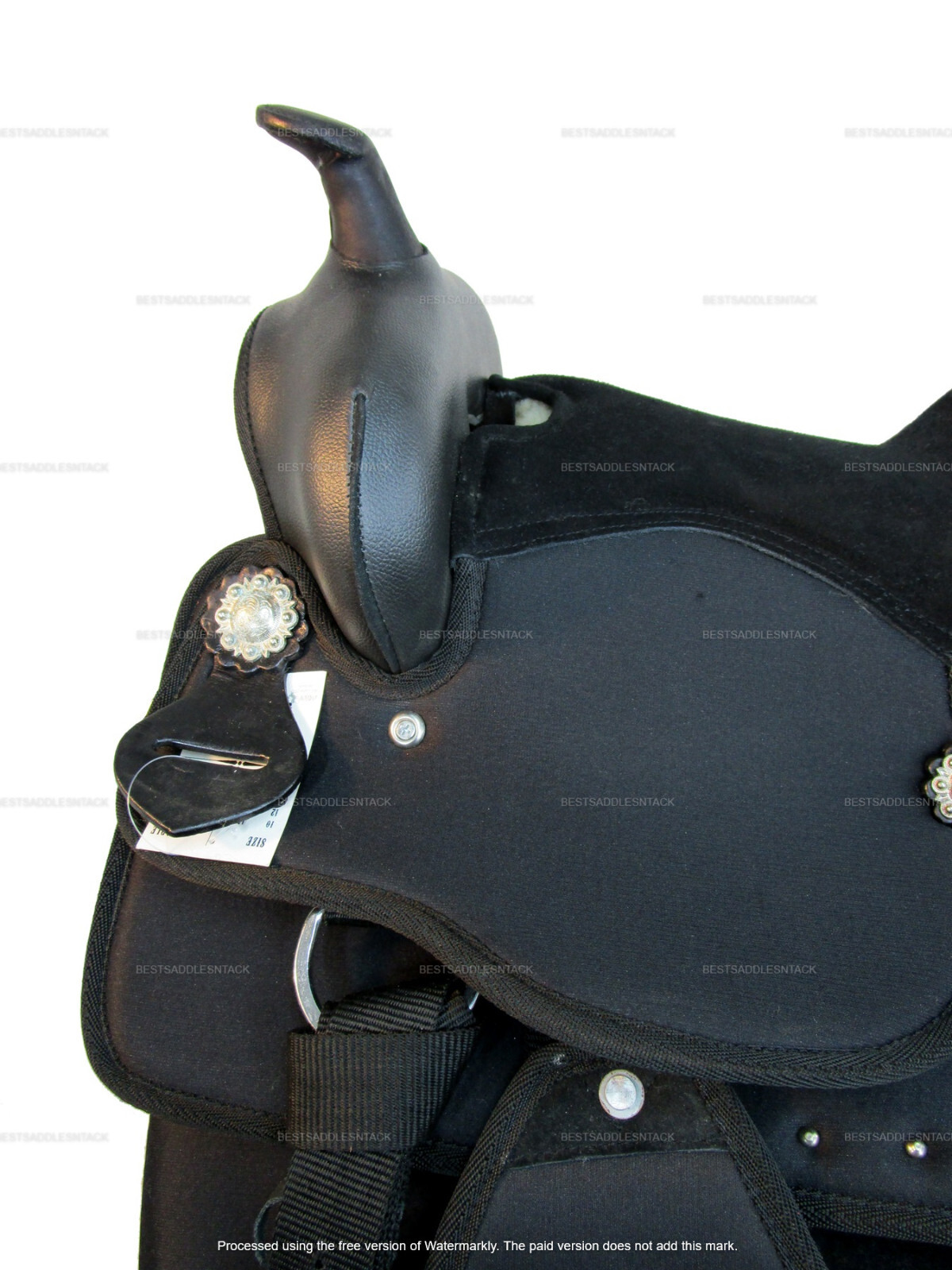 KIDS WESTERN SYNTHETIC SADDLE YOUTH BARREL RACING PLEASURE USED TACK 12 13 14