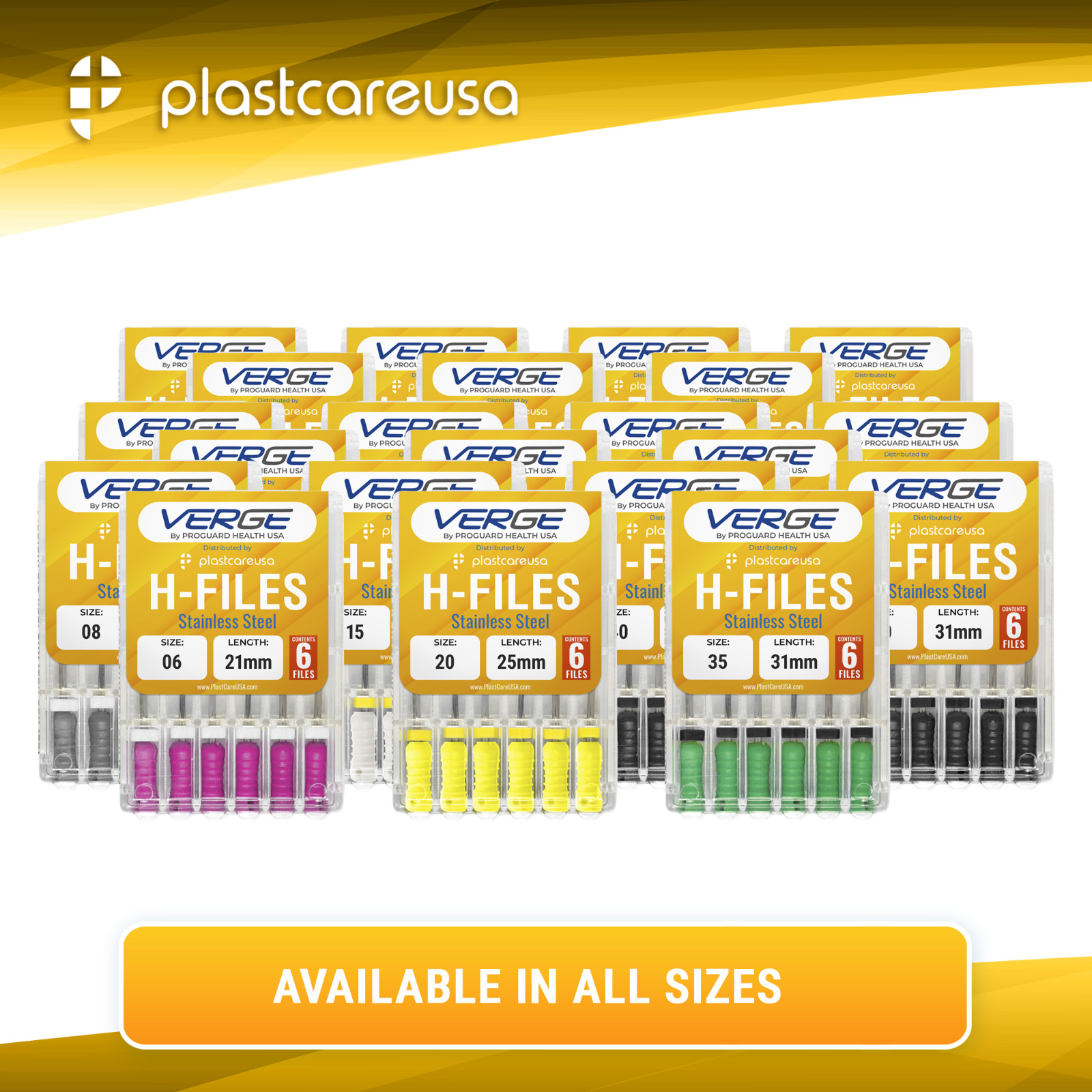 25mm Endodontic H Files H File Hedstrom Stainless Steel, Endo Dental Rotary