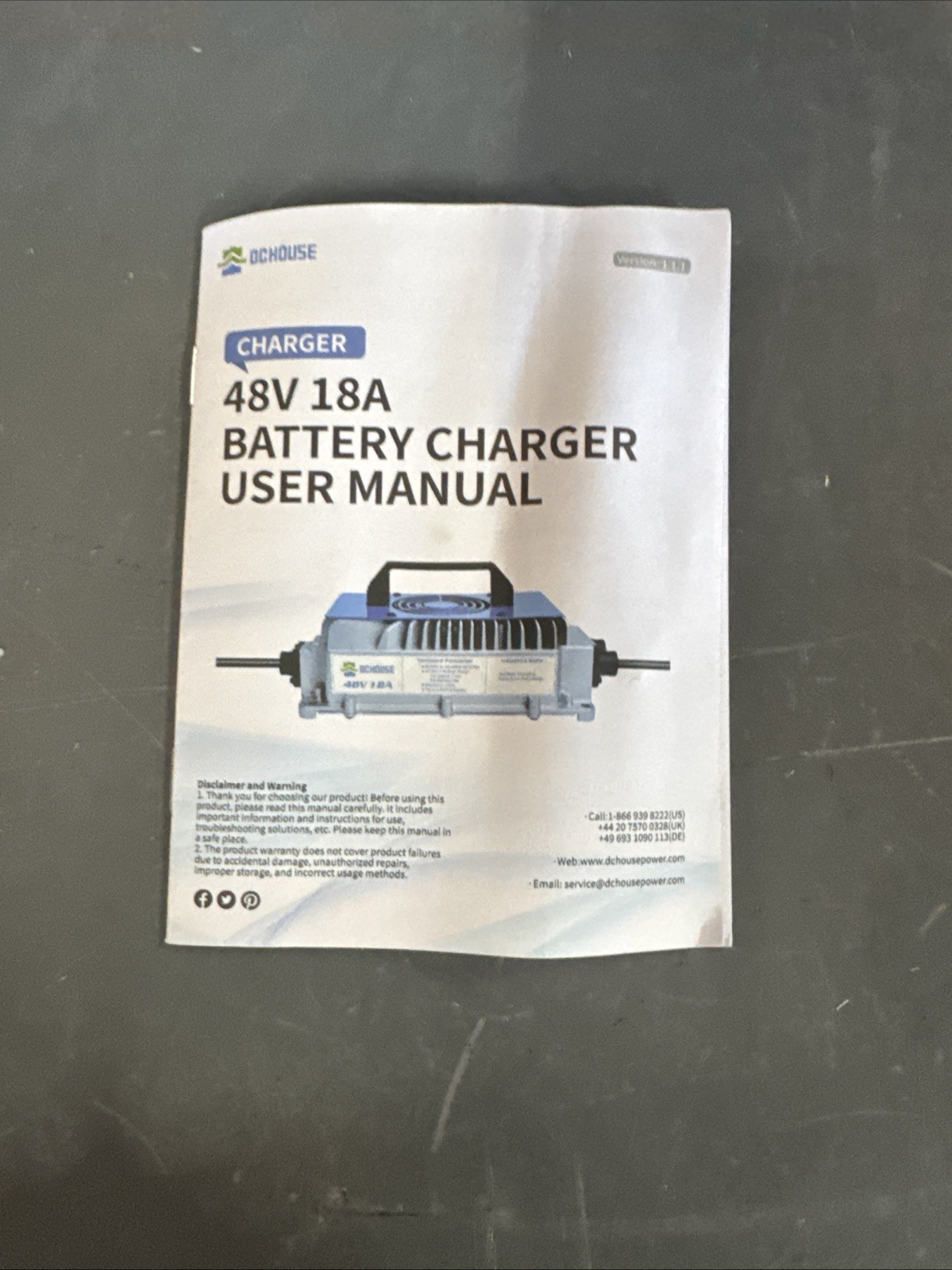 58.4V 18A AC-DC Waterproof Charger for 48V Golf Cart LiFePO4 Battery Broken Foot