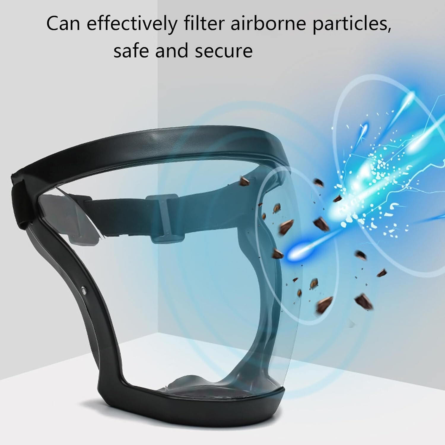 Full Face Super Protective Mask Anti-Fog Shield Safety Transparent Head Cover US