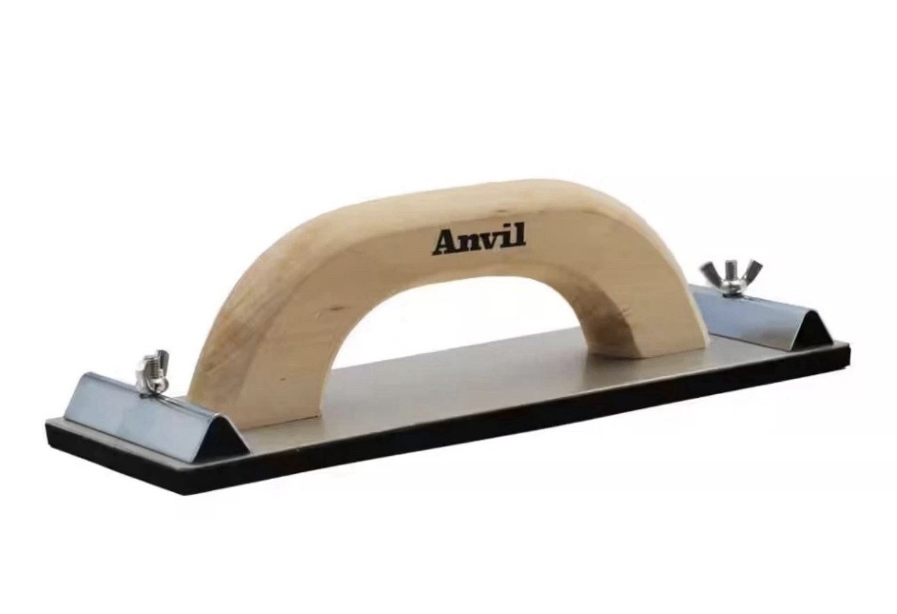 DRYWALL Hand Sander 9-1/4" X 3-1/4" Aluminum Base / Wooden Handle ANVIL