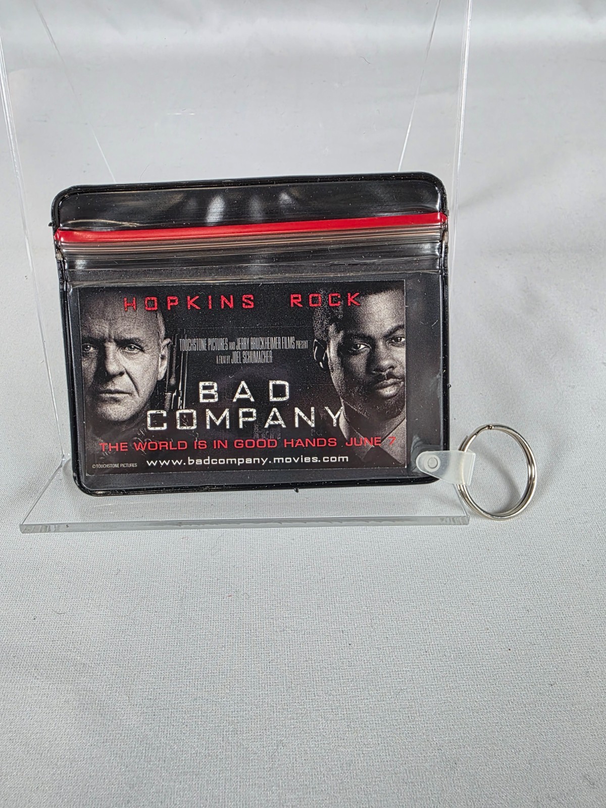 Bad Company Movie Promo Keychain ID Pouch 2002 Anthony Hopkins Chris Rock
