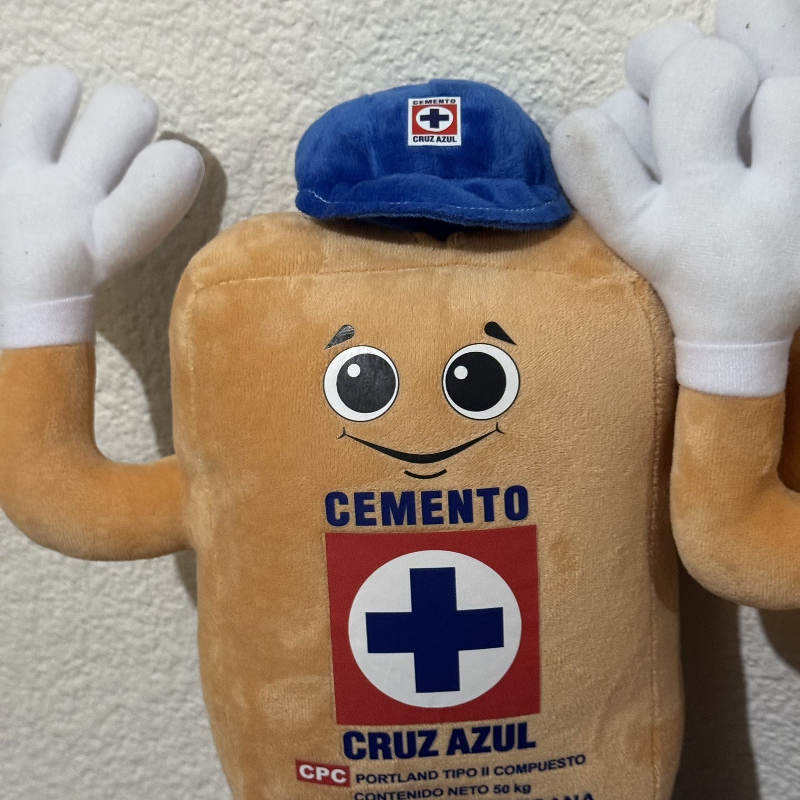 Costalito Cruz Azul Mexico La Maquina peluche Teddy cruzazulito 40 CM
