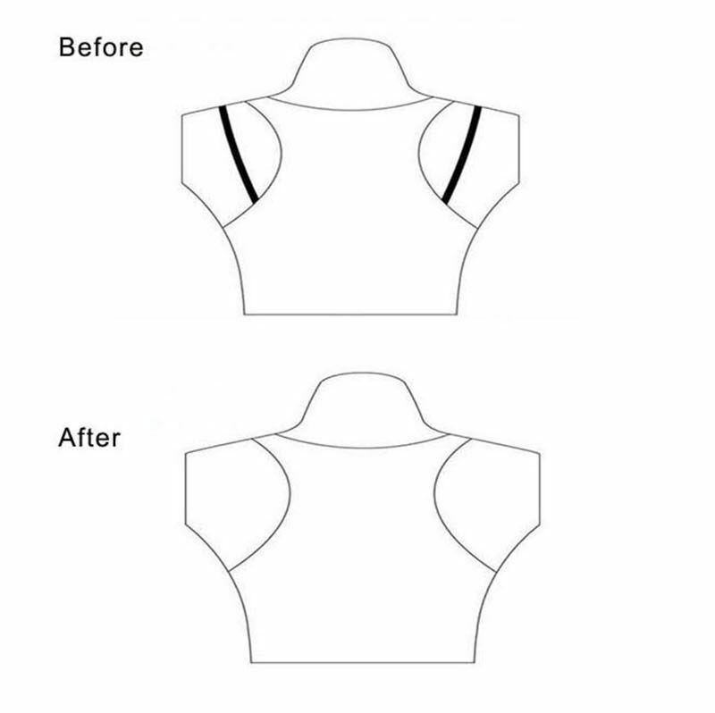 60 PCS Cleavage Control Racerback Bra Holder Clip Hide Strap in Assorted Colors