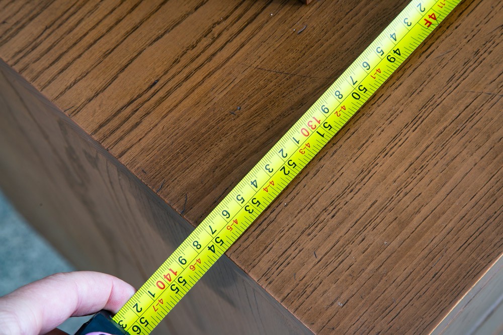 Mid Century Modern China Cabinet 3 Drawers Solid Wood MCM Vintage Hutch Glass