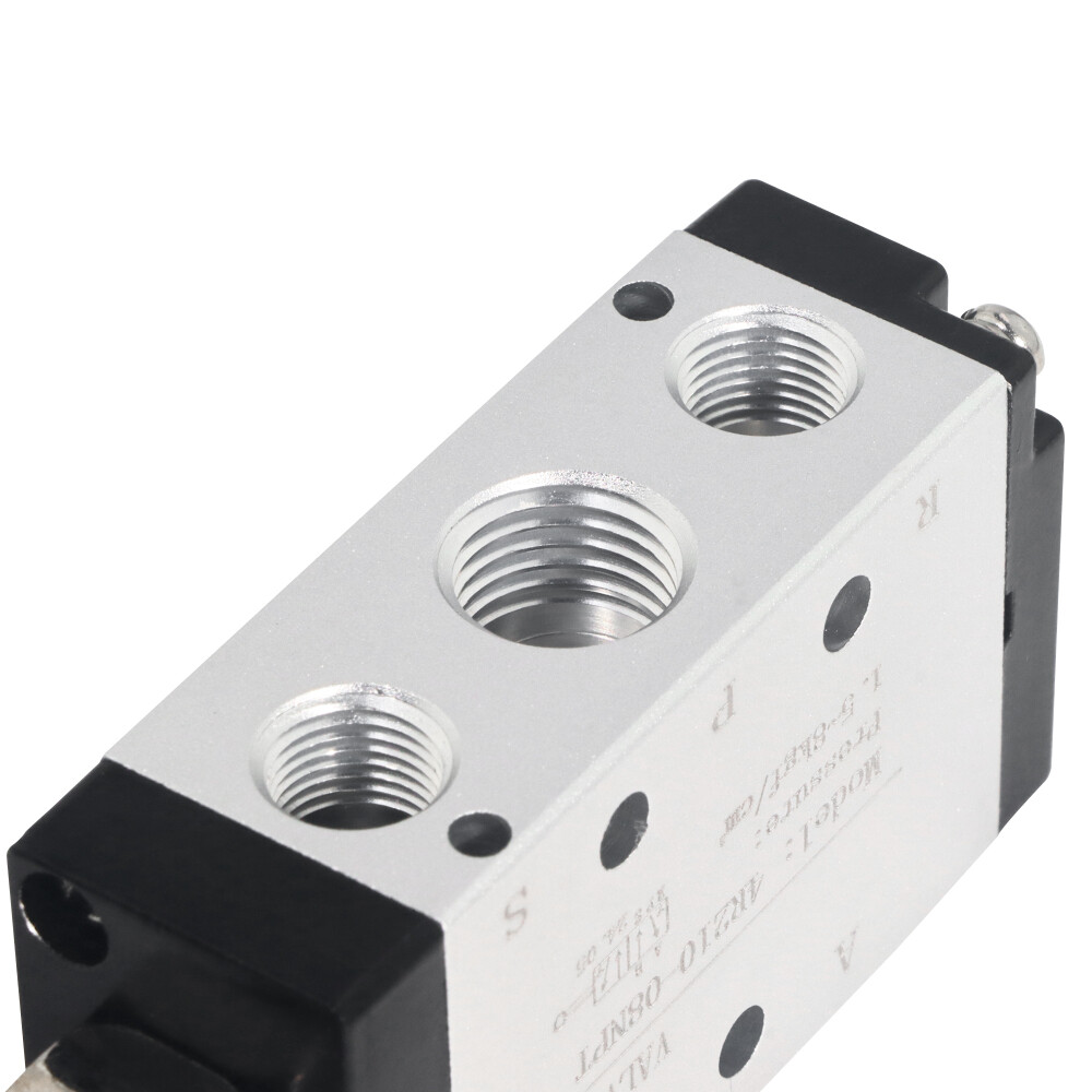 1pc 4R210-08 5 Ways 2 Position 1/4" Hand Lever Control Pneumatic Air Valve
