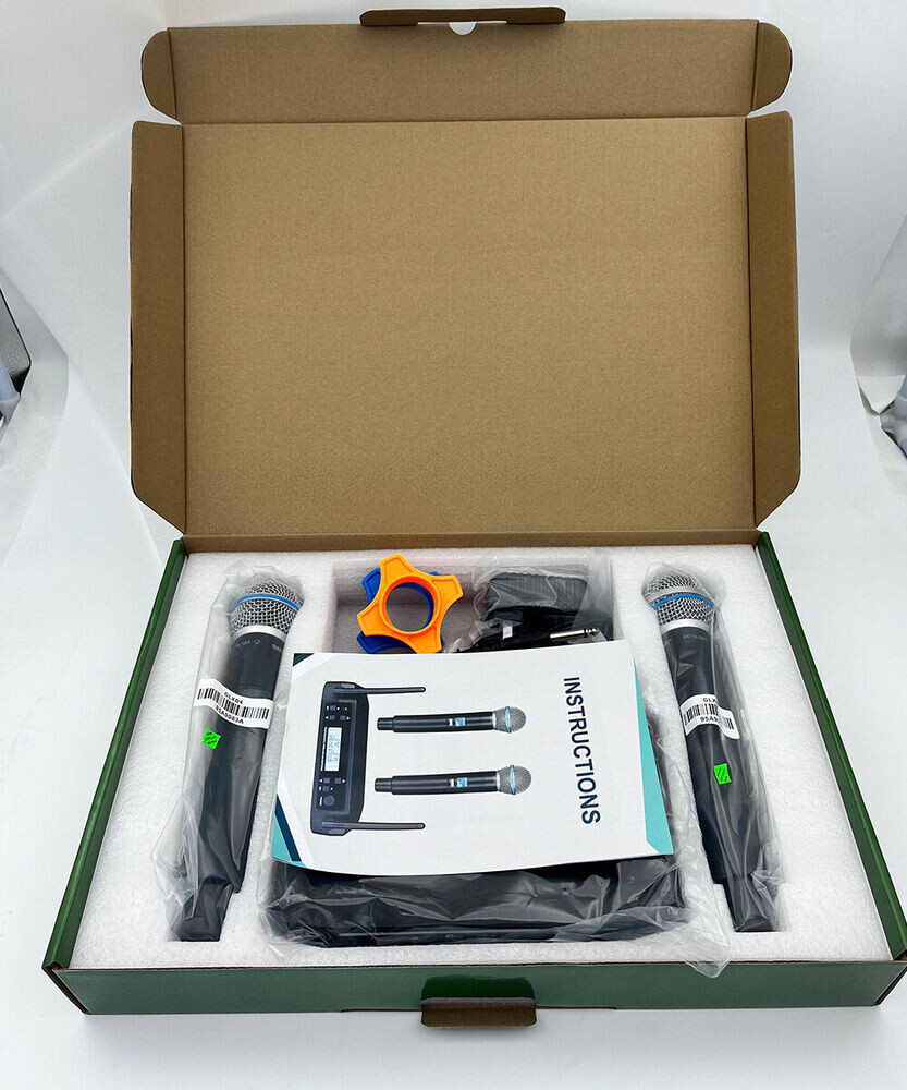 GLXD4+BETA58A Shure Vocal Dual Channel Wireless Microphone System UHF Handheld