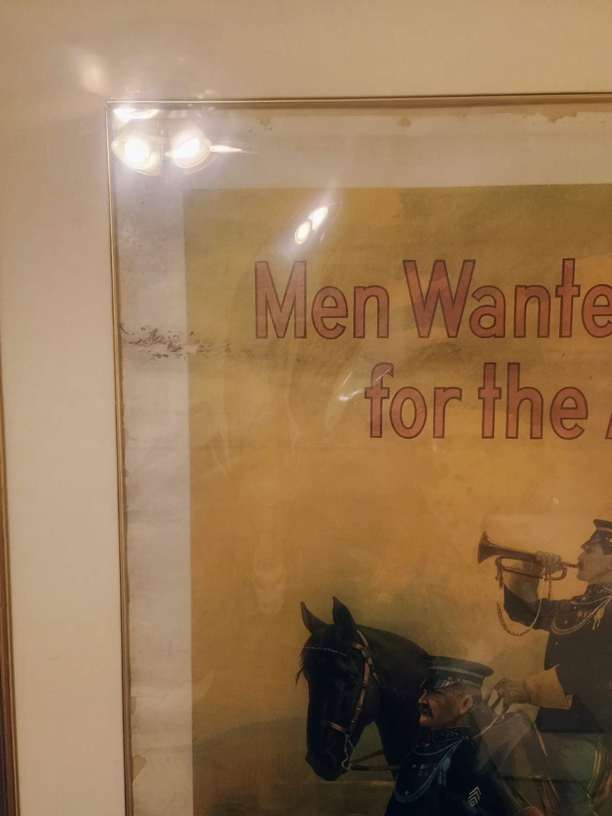 Large Original 1908 Army Recruiting Poster