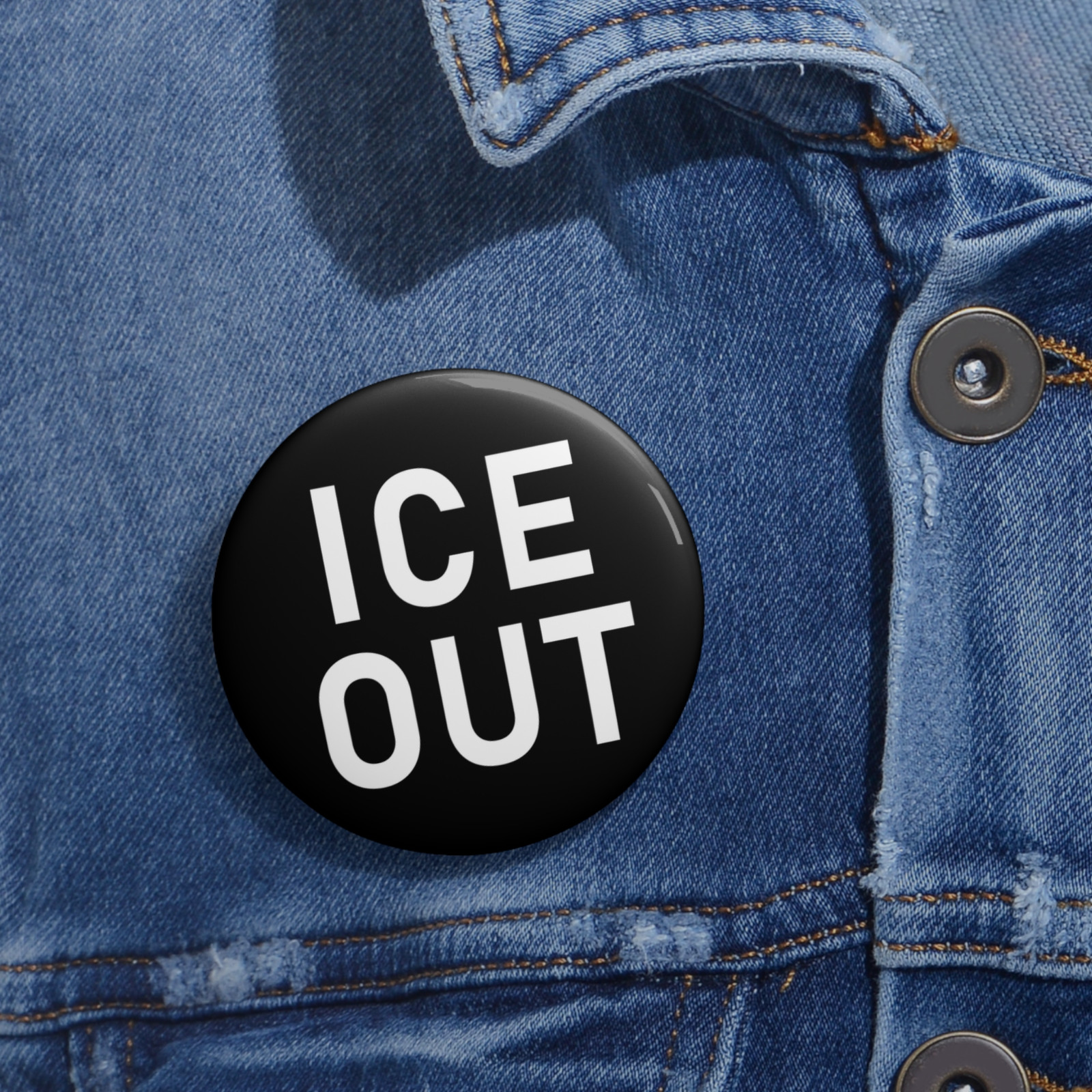 ICE Out Button Choose Your Size Small to Large Anti Trump Immigration Protest