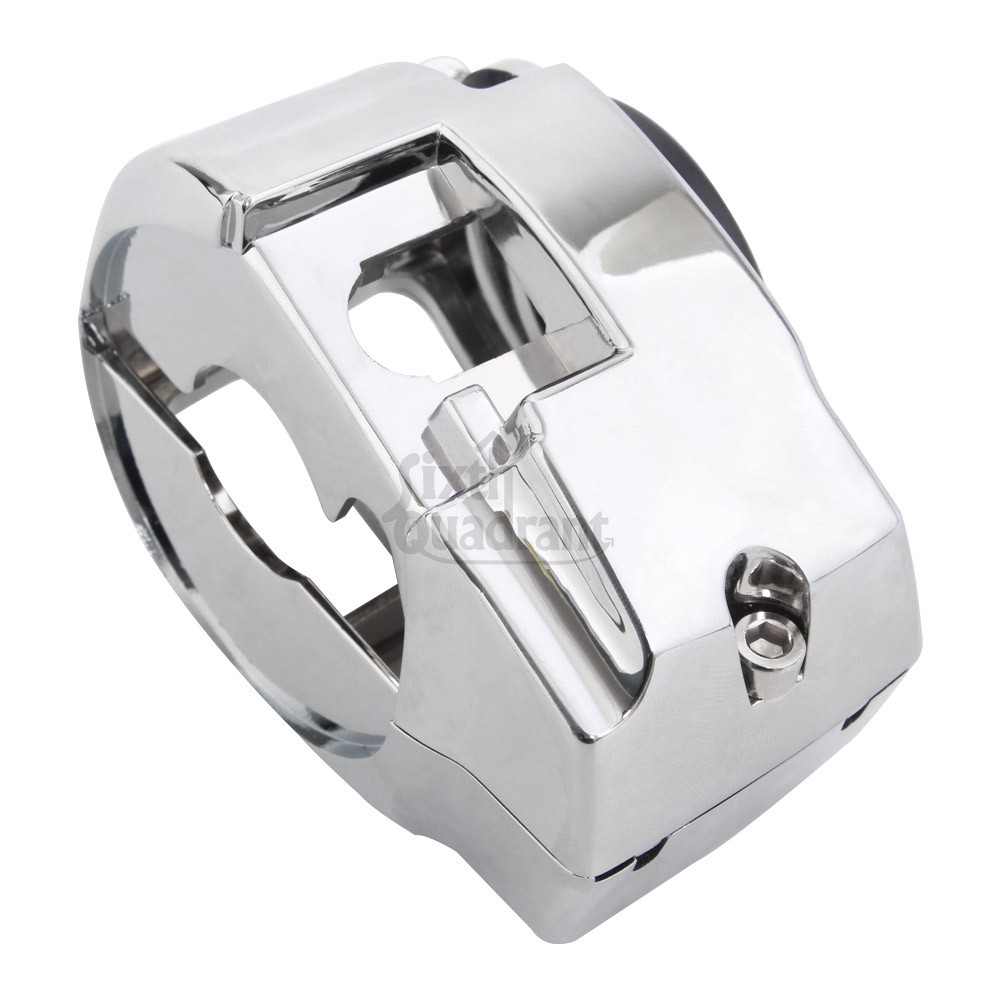 For Harley Touring Street Road Glide Chrome Handlebar Control Switch Housing