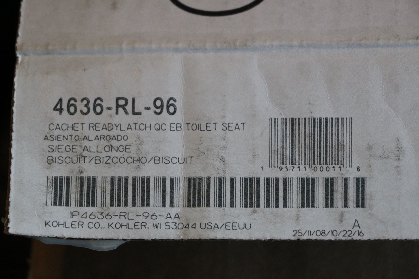 Kohler Cachet Elongated Closed-Front Toilet Seat/Soft Close K-4636-RL-96