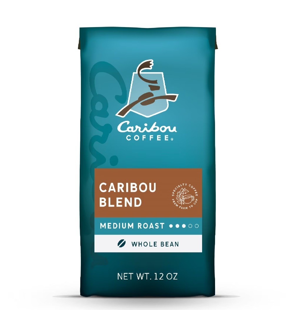 Caribou Coffee Caribou Blend Premium Medium Roast Whole Bean Coffee, 12 oz.