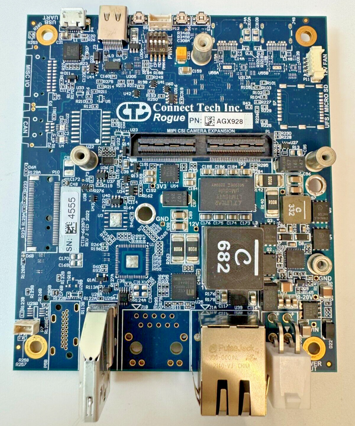 Connect Tech AGX Rogue Carrier Board for NVIDIA Jetson AGX Xavier+ AI Camera Int