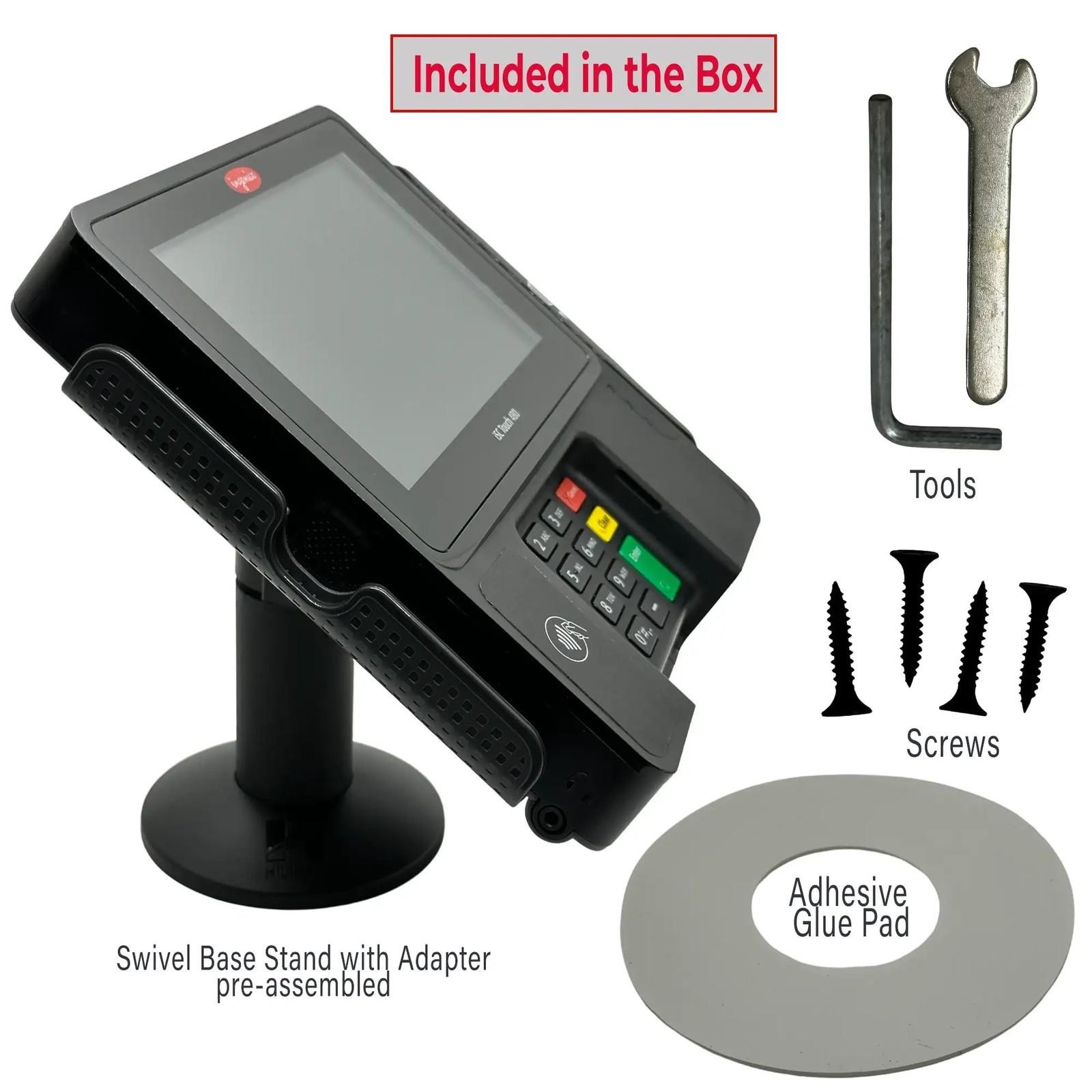 Hilipro POS Stand for Ingenico ISC480 - Swivel and Tilts -Point of Sale Stand