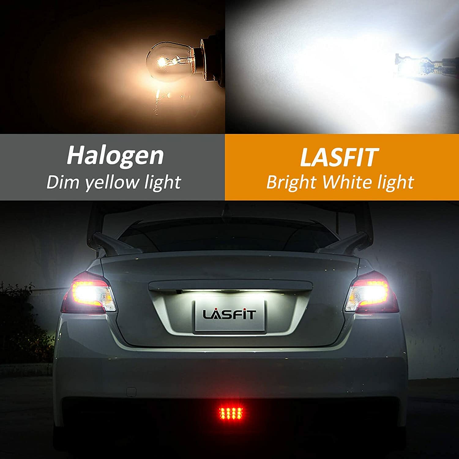 LASFIT LED Reverse Back Up Light Bulb 921 912 W16W T15 906 916 Super White 6000K