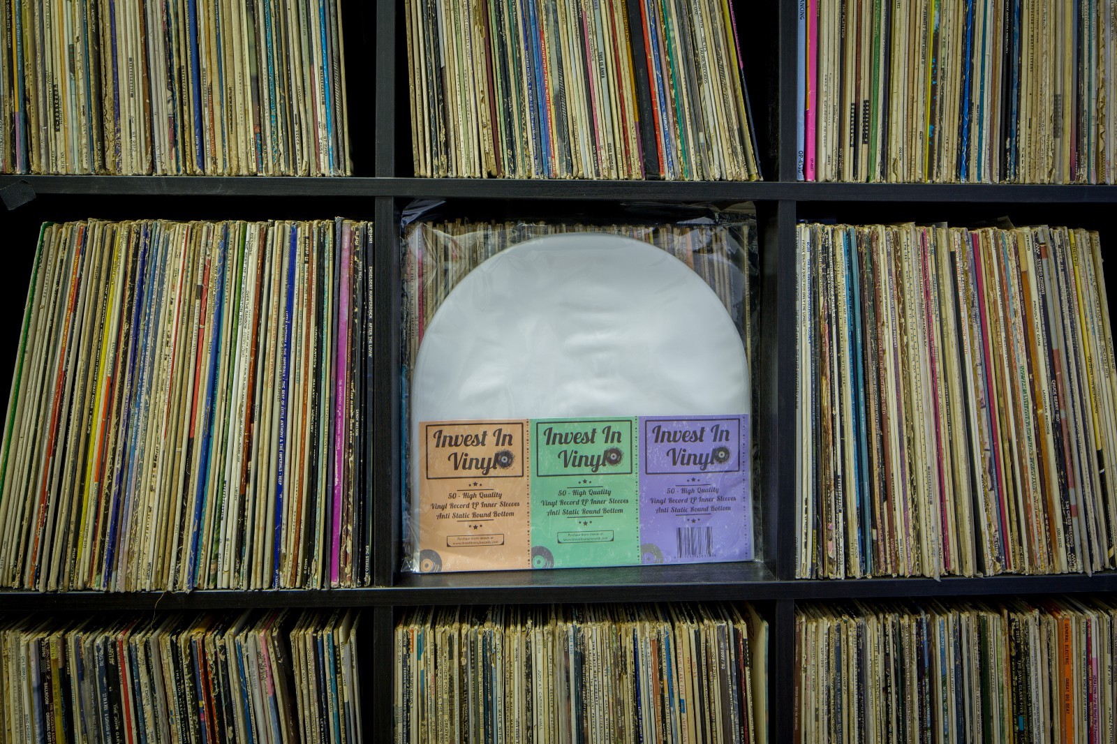 50 LP Inner Sleeves Anti Static Round Bottom 33 rpm 12" Vinyl Record Album